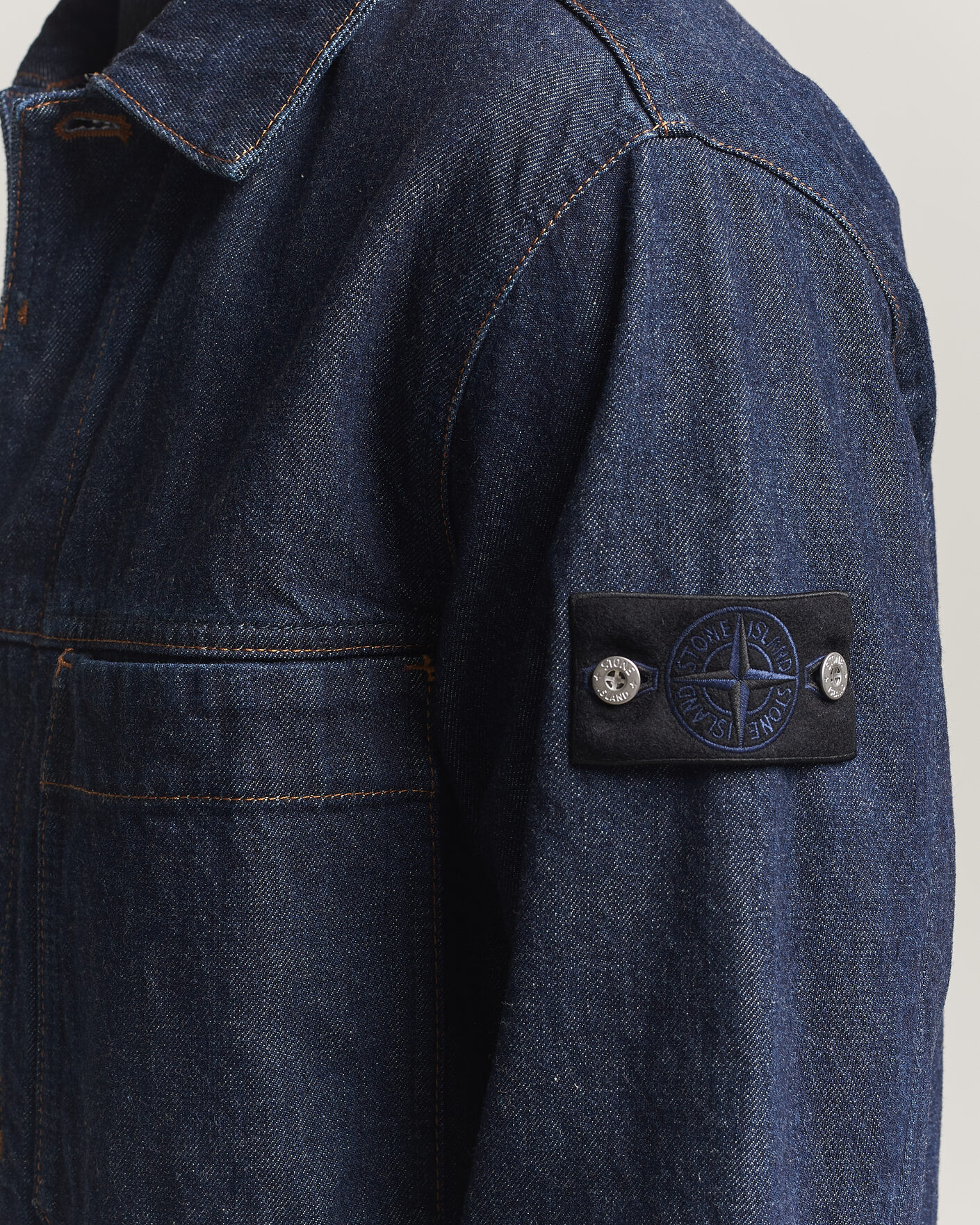 Herre | Jakker | Stone Island | Indigo Denim Coach Jacket Blue Rinse