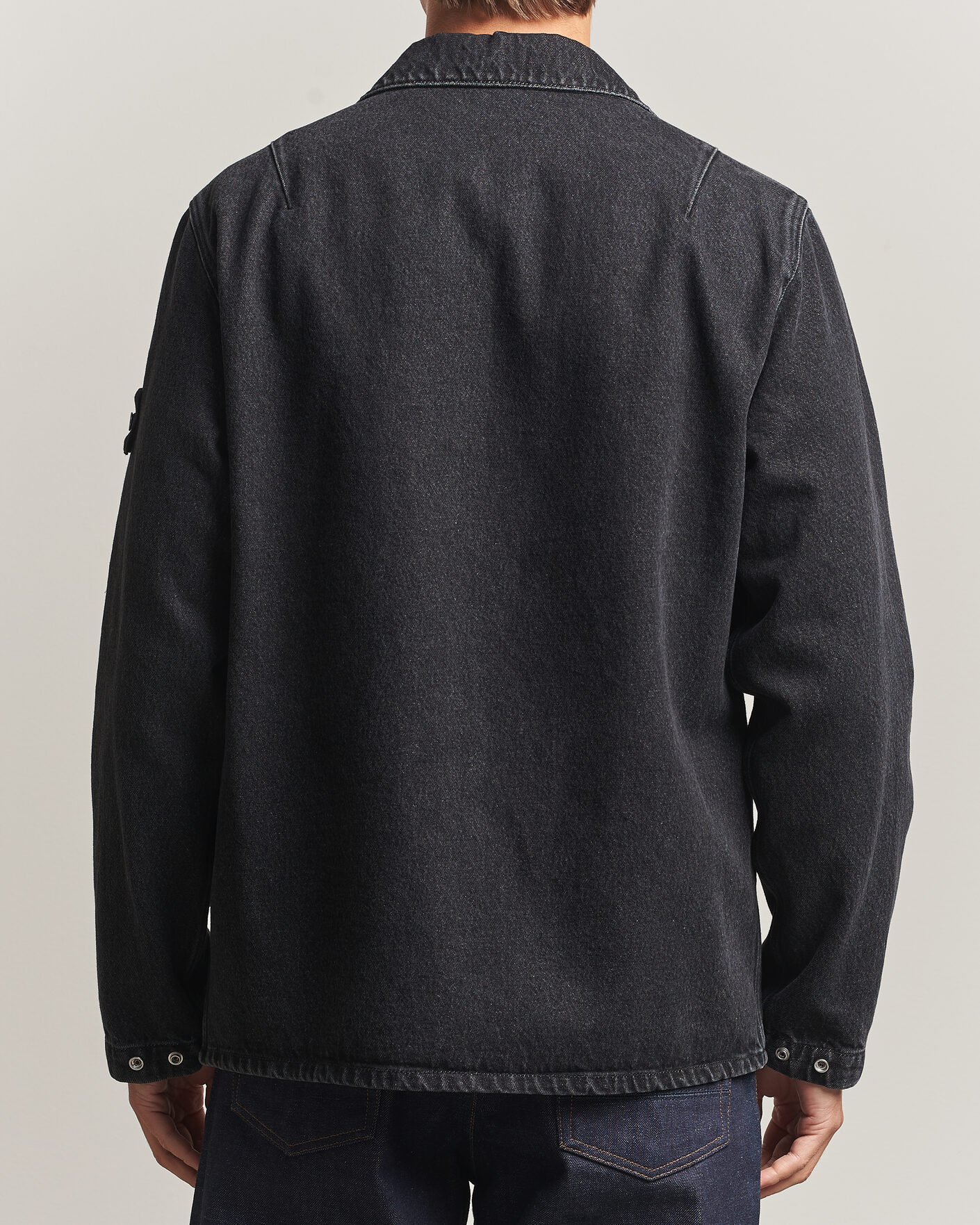 Herre | Skjorter | Stone Island | Denim Overshirt Black Medium Wash