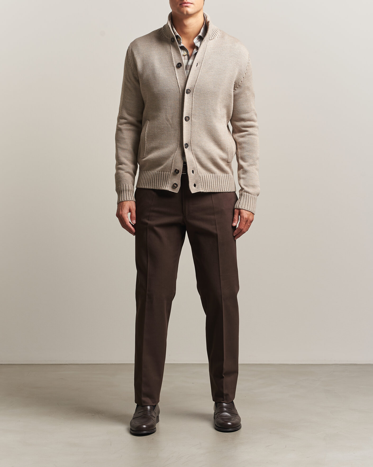 Herre | Trøjer | Zanone | Virgin Merino Wool Chioto Beige