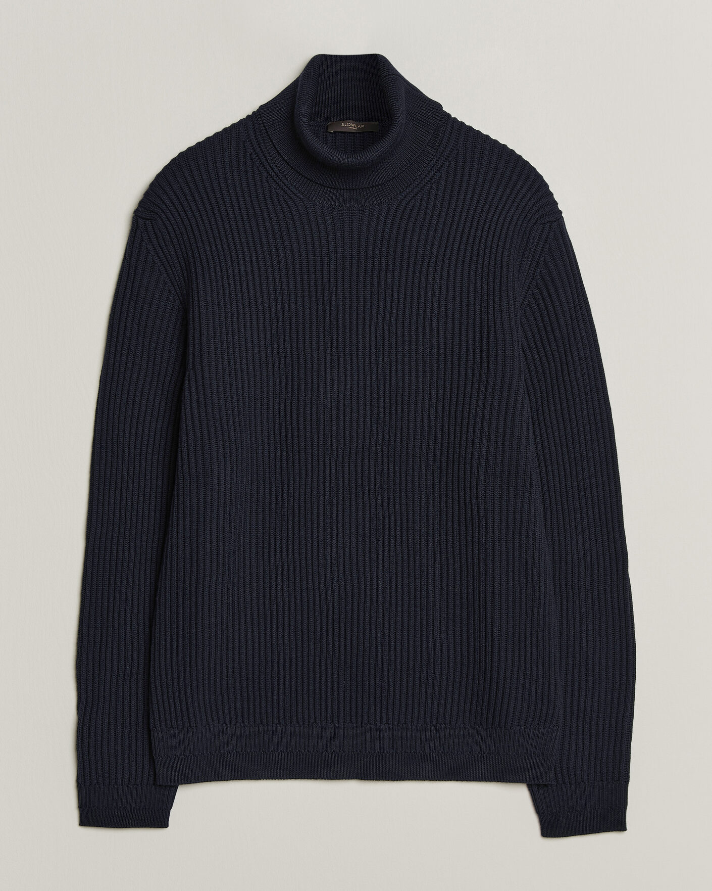 Herre | Trøjer | Zanone | Fishermans Rib Rollneck Navy