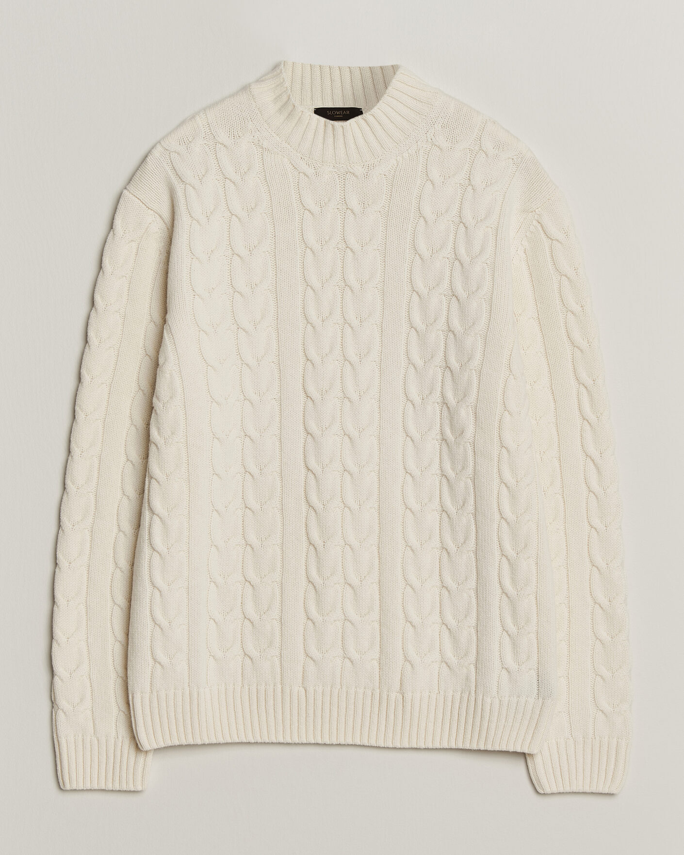 Herre | Trøjer | Zanone | Double Cable Crew Neck Latte