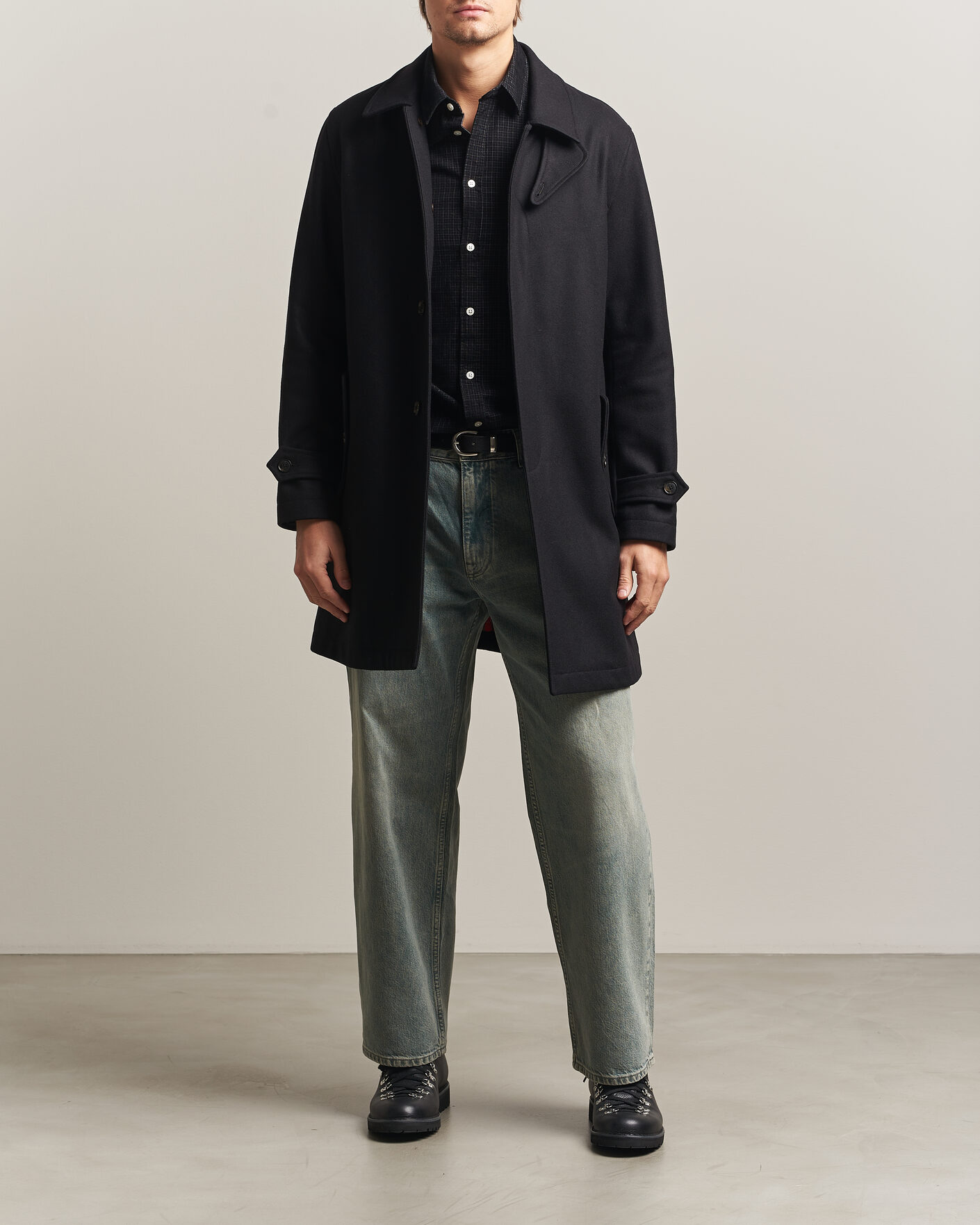 Herre | Jakker | Baracuta | G10 Melton Wool Coat Black