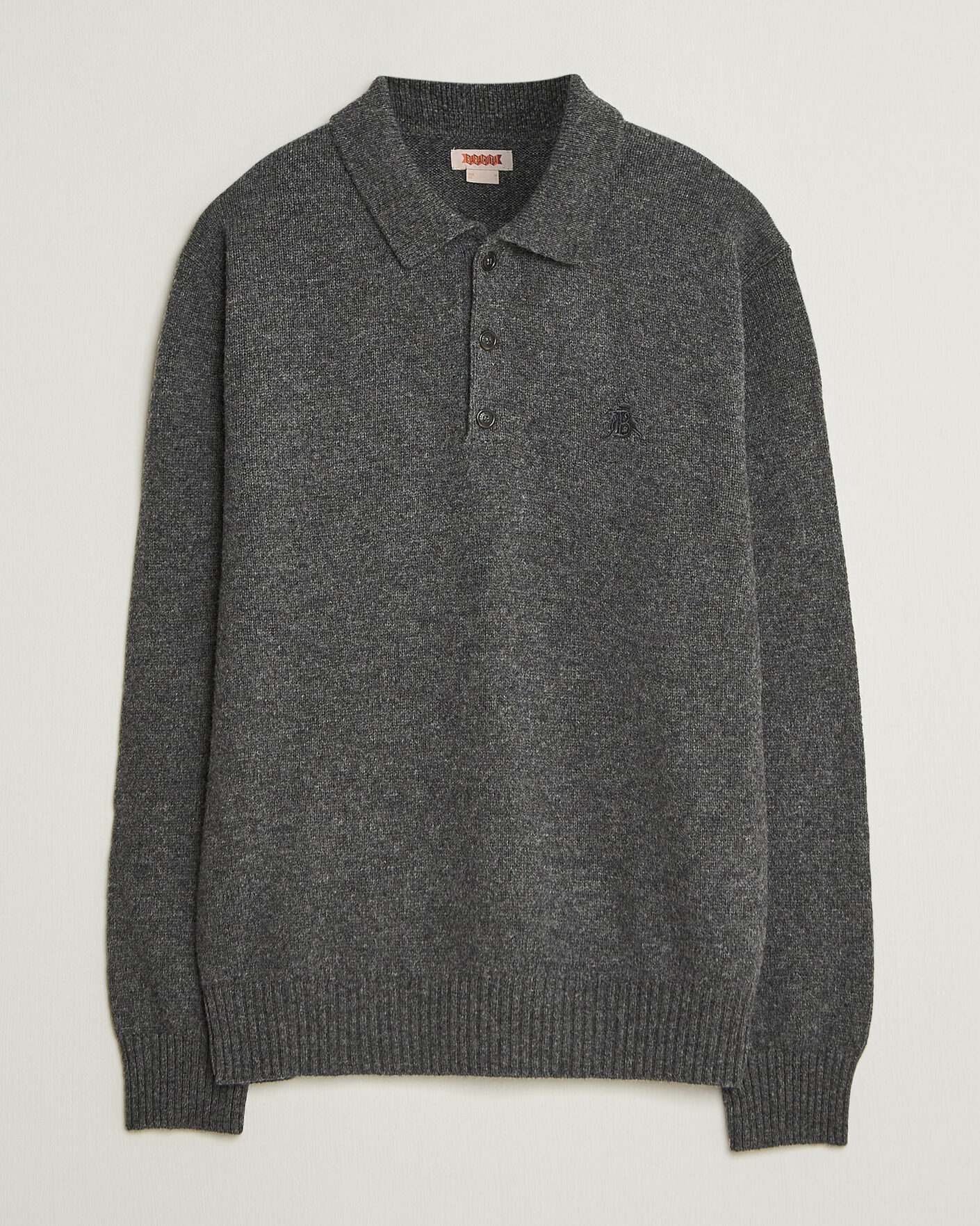 Herre | Trøjer | Baracuta | Shetland Polo Mid Grey