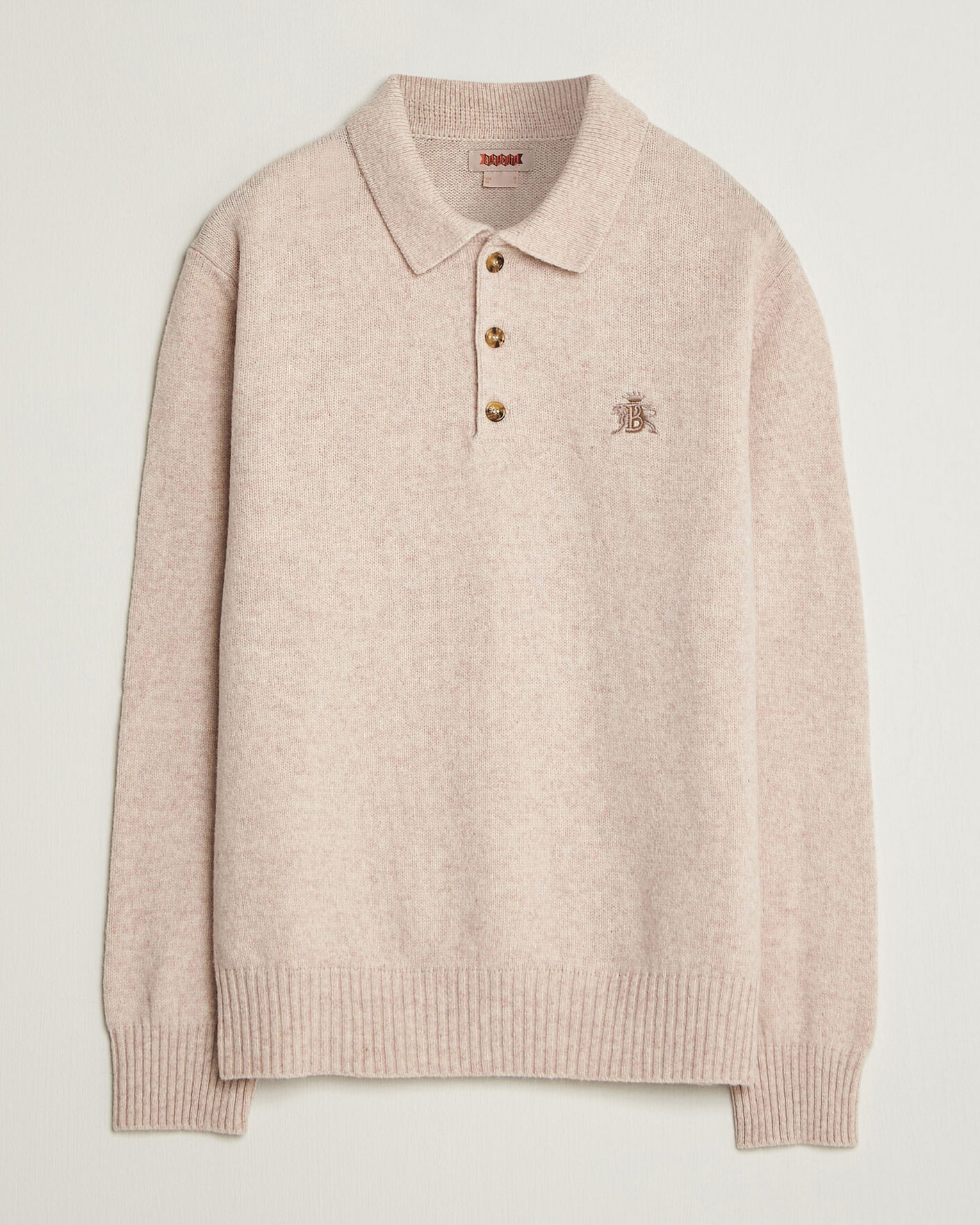 Herre | Trøjer | Baracuta | Shetland Polo Antique White