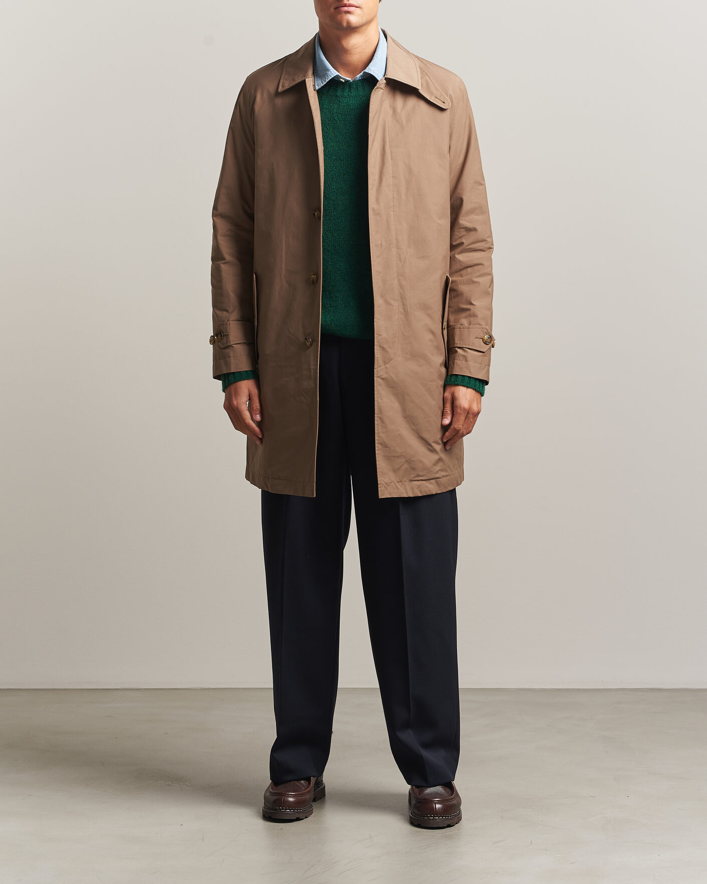 Herre | Jakker | Baracuta | G10 Detachable Cloth Coat Tan