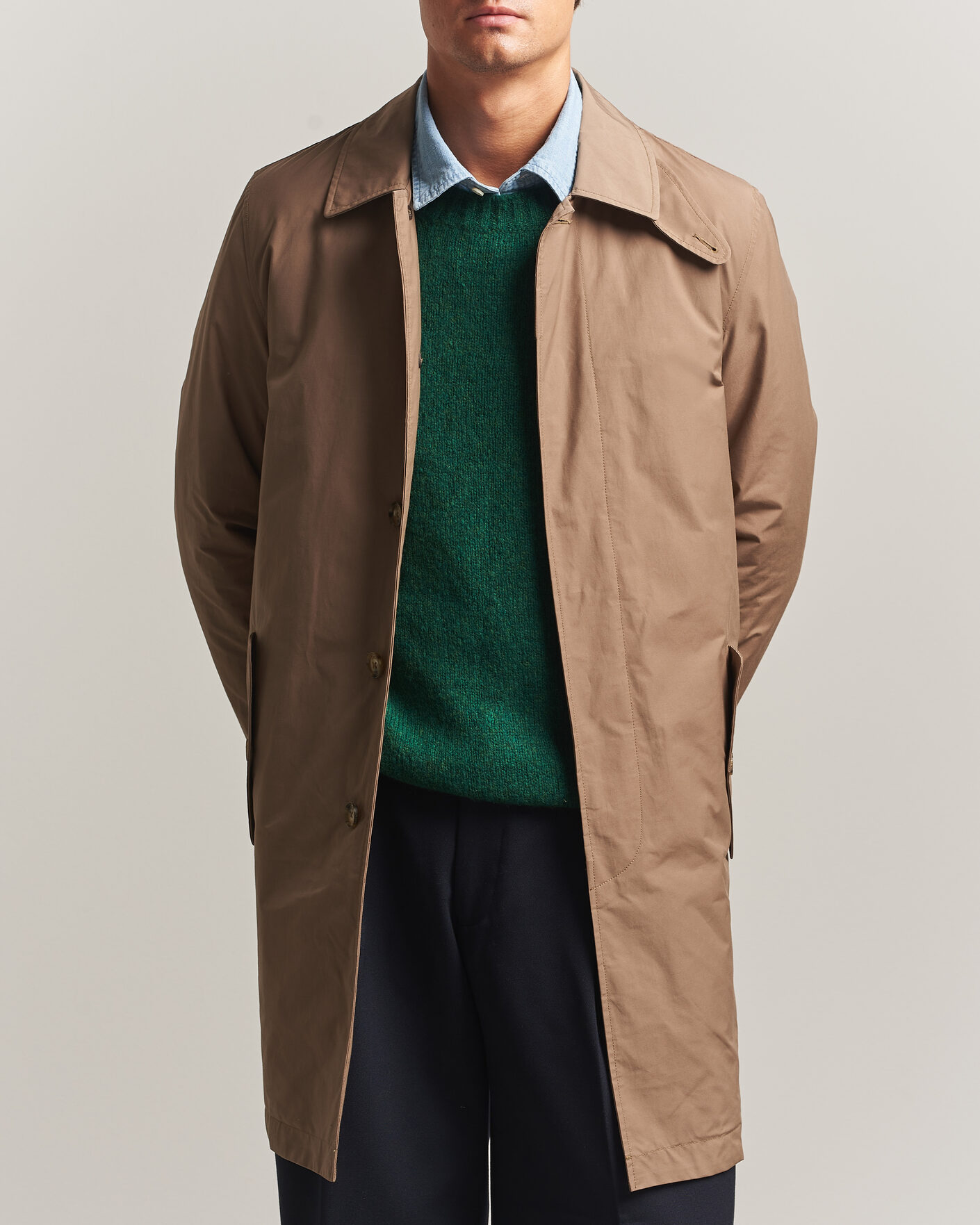 Herre | Jakker | Baracuta | G10 Detachable Cloth Coat Tan