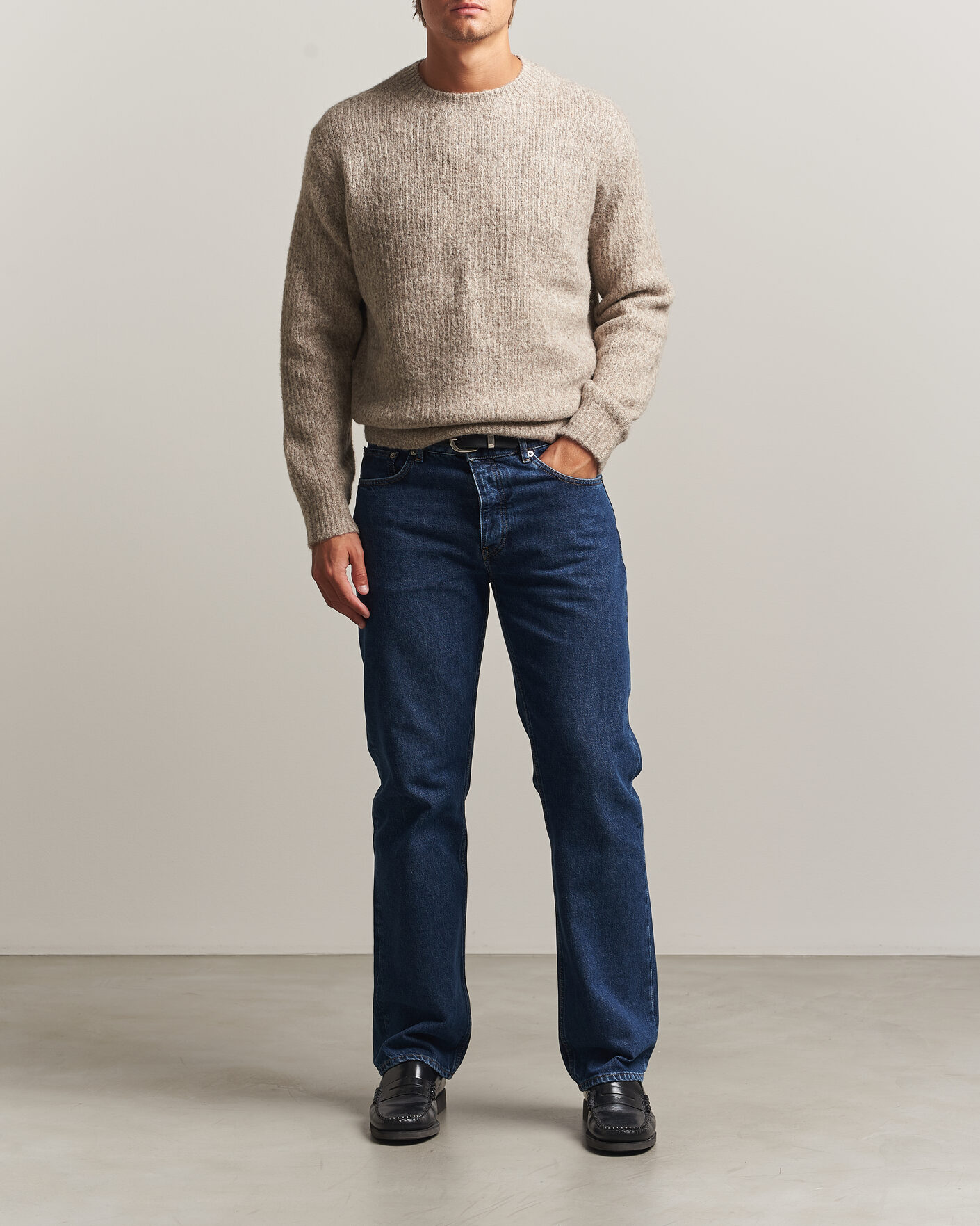 Herre | Trøjer | Sunflower | Yak Sweater Dark Oat