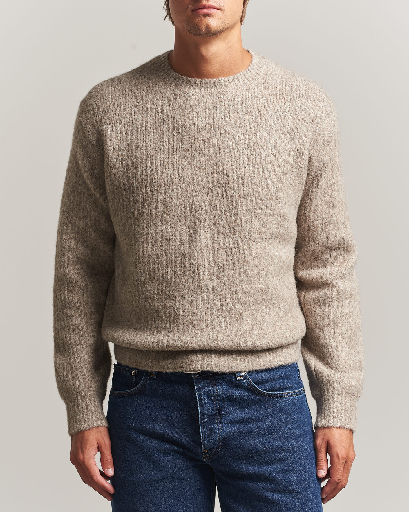 Herre | Trøjer | Sunflower | Yak Sweater Dark Oat