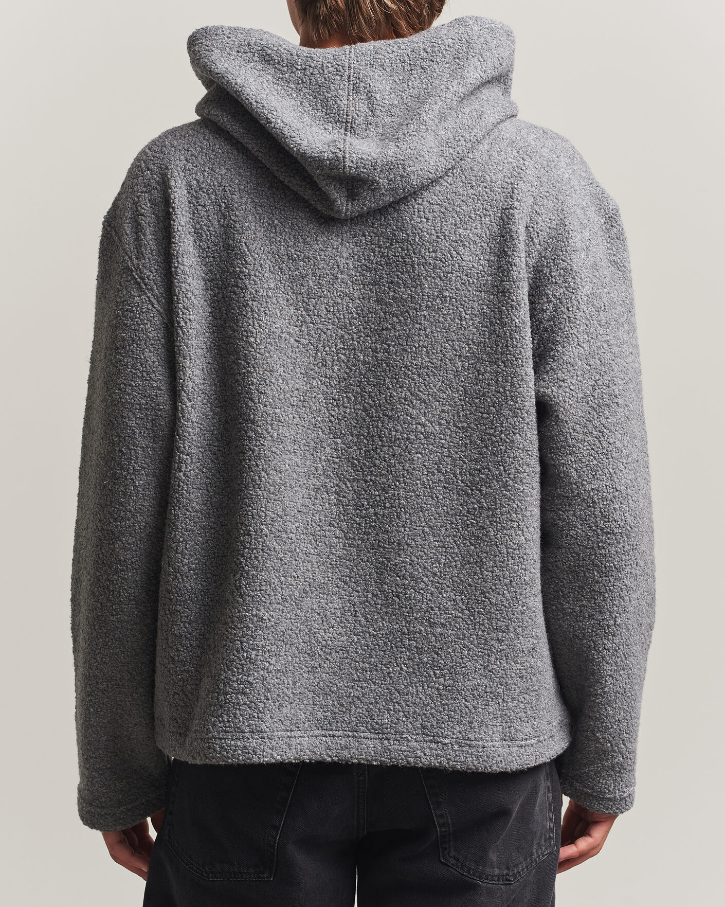 Herre | Trøjer | Sunflower | Wool Hoodie Grey Melange