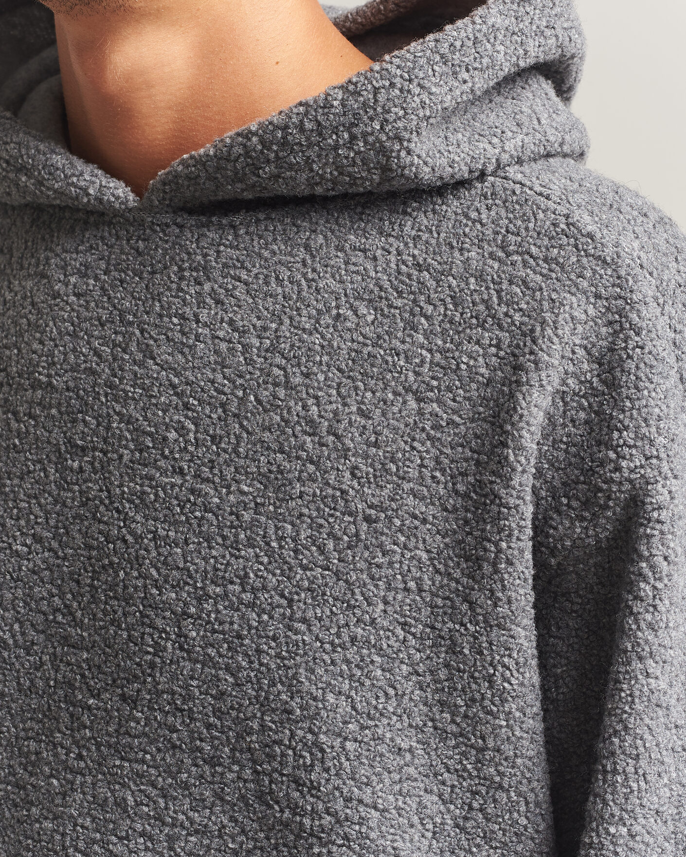 Herre | Trøjer | Sunflower | Wool Hoodie Grey Melange
