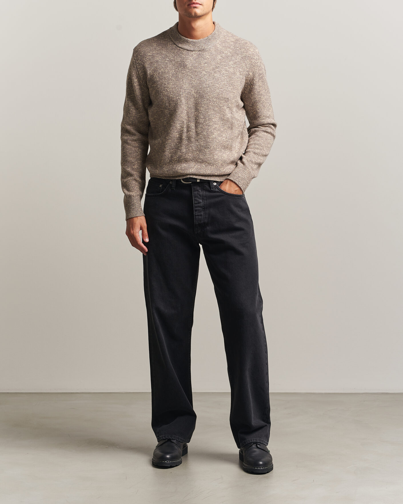 Herre | Trøjer | Sunflower | Moon Merino Sweater Sand