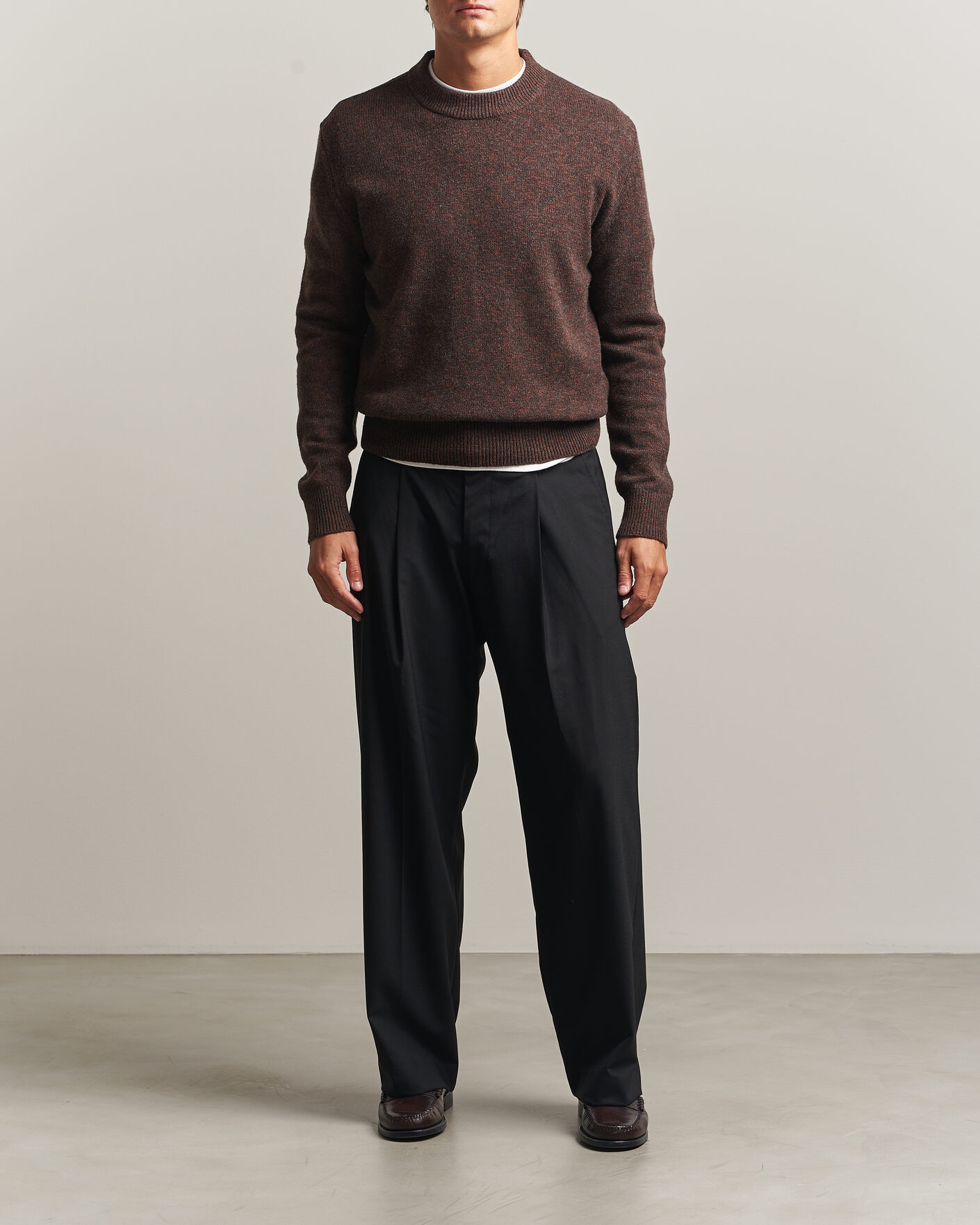 Herre | Trøjer | Sunflower | Moon Merino Sweater Brown