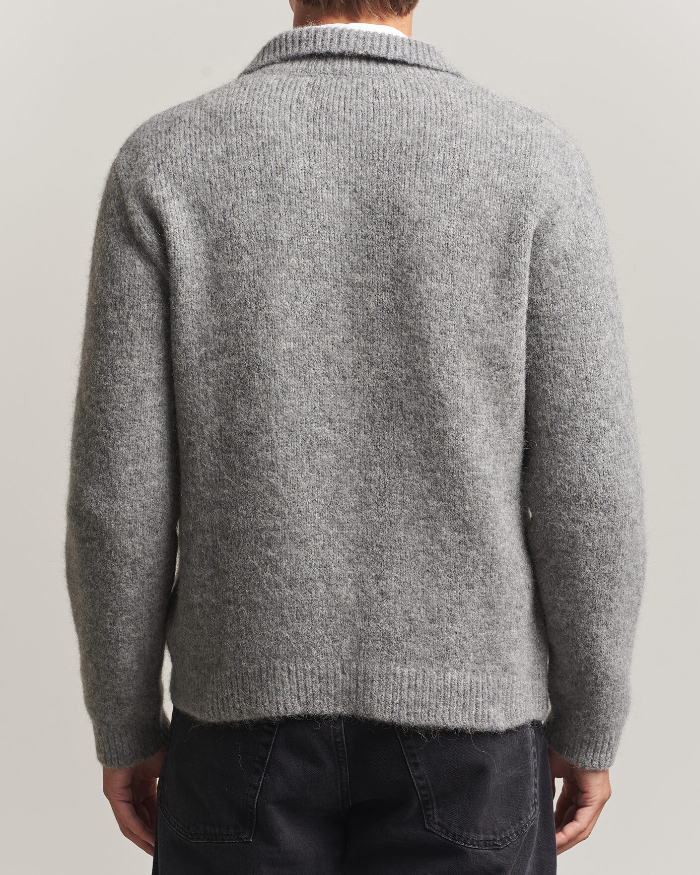 Herre | Trøjer | Sunflower | Alpacka Cardigan Grey Melange