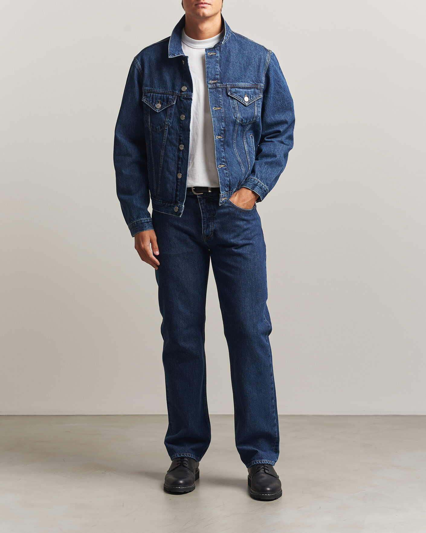 Herre | Jeans | Sunflower | Low Straight Jeans Blue Wash