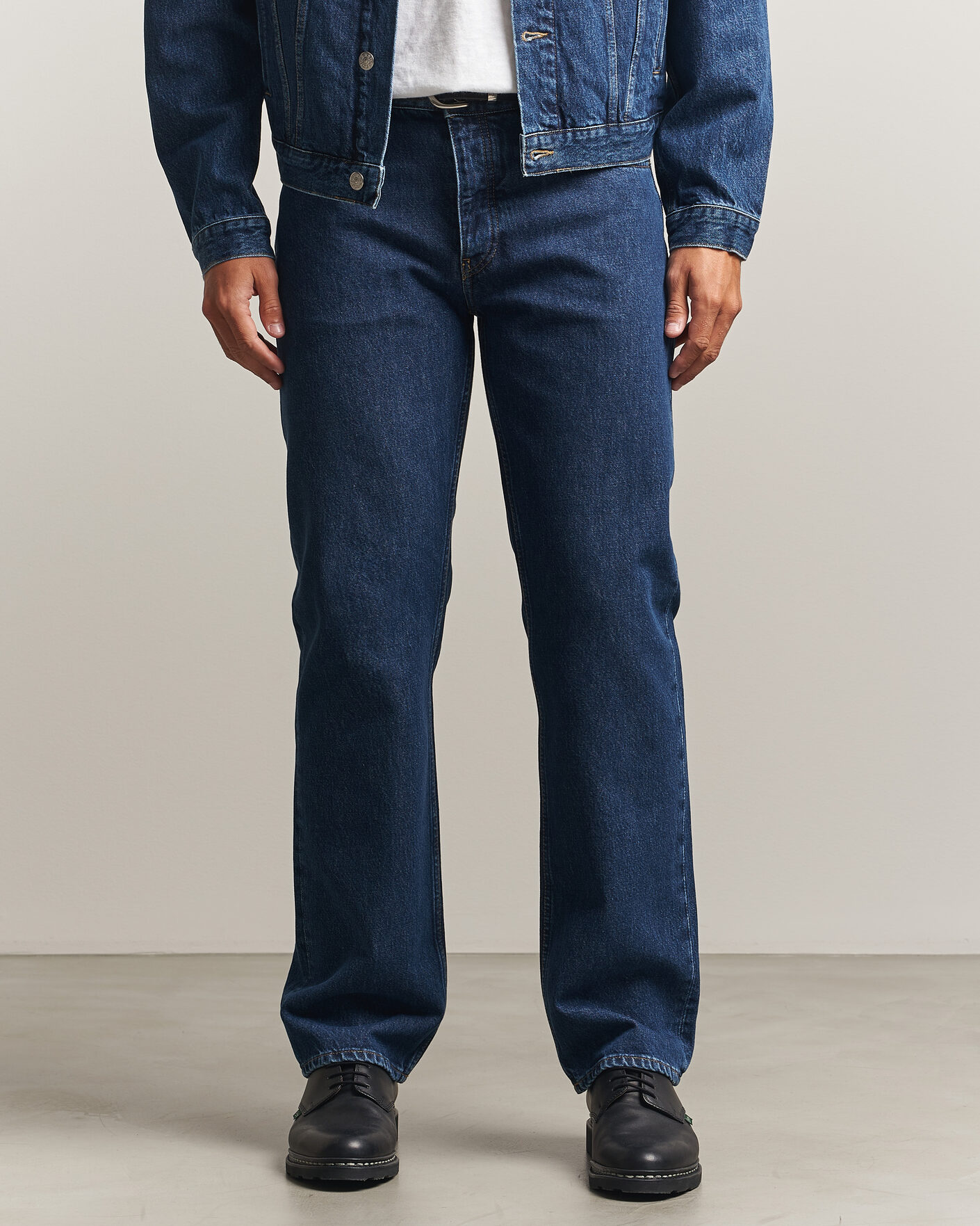 Herre | Jeans | Sunflower | Low Straight Jeans Blue Wash