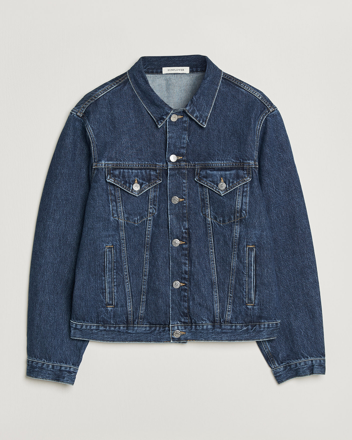 Herre | Jakker | Sunflower | Trucker Denim Jacket Blue Wash