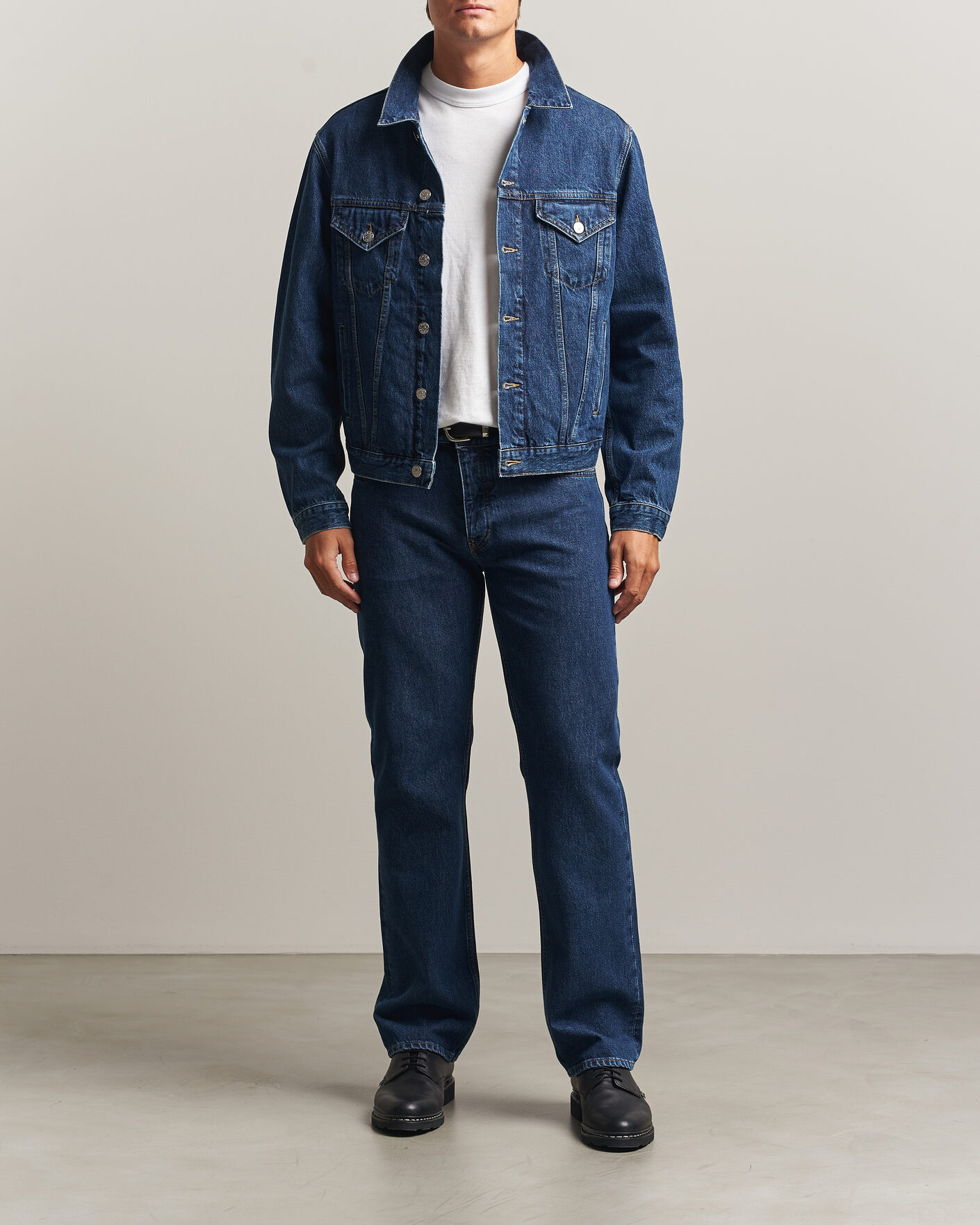 Herre | Jakker | Sunflower | Trucker Denim Jacket Blue Wash