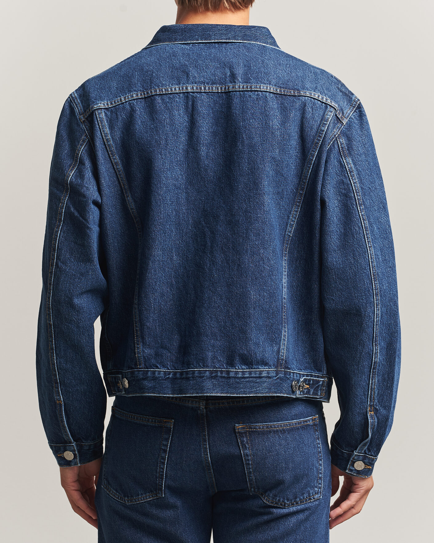 Herre | Jakker | Sunflower | Trucker Denim Jacket Blue Wash