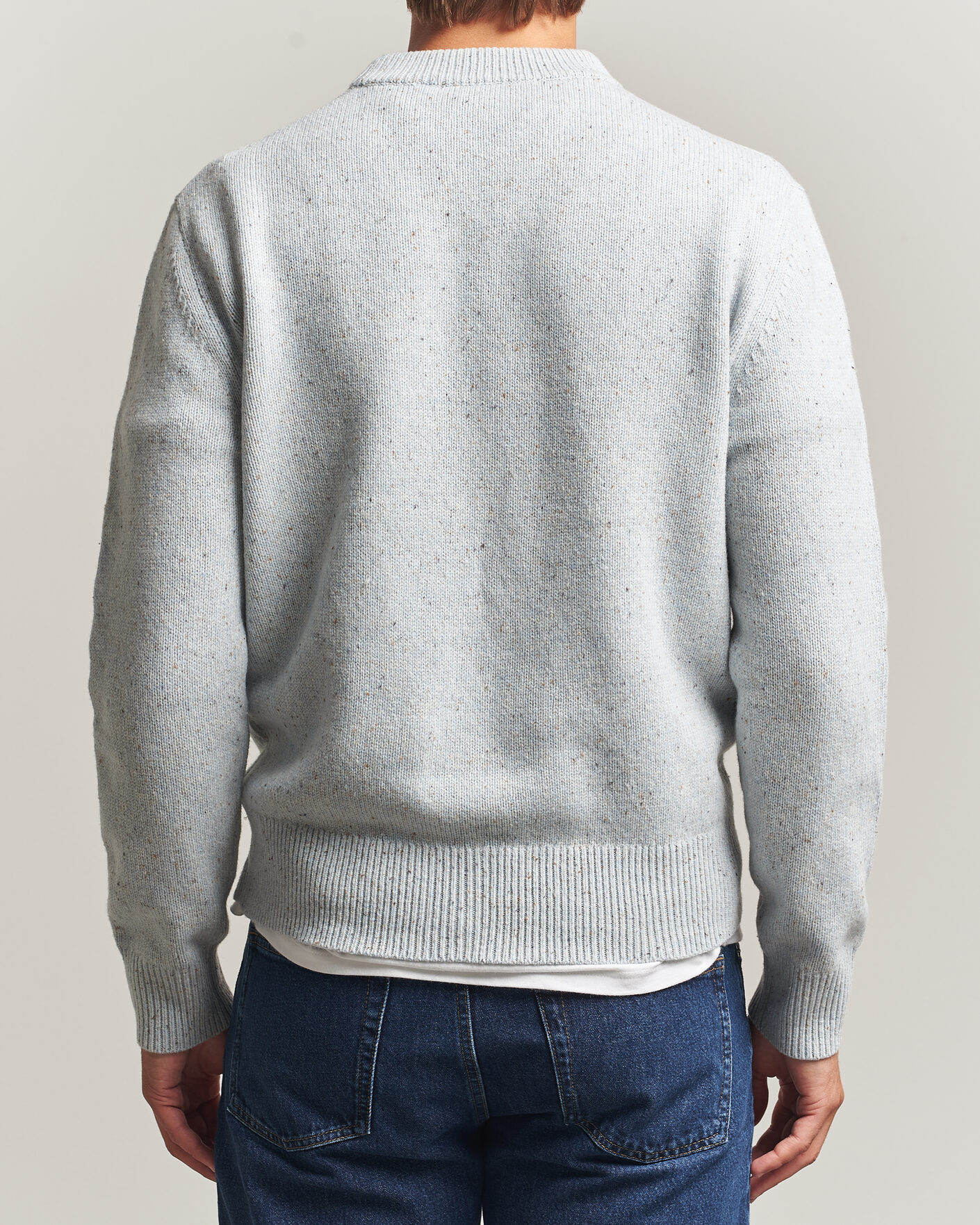 Herre | Trøjer | Sunflower | Moon Donegal Sweater Light Blue