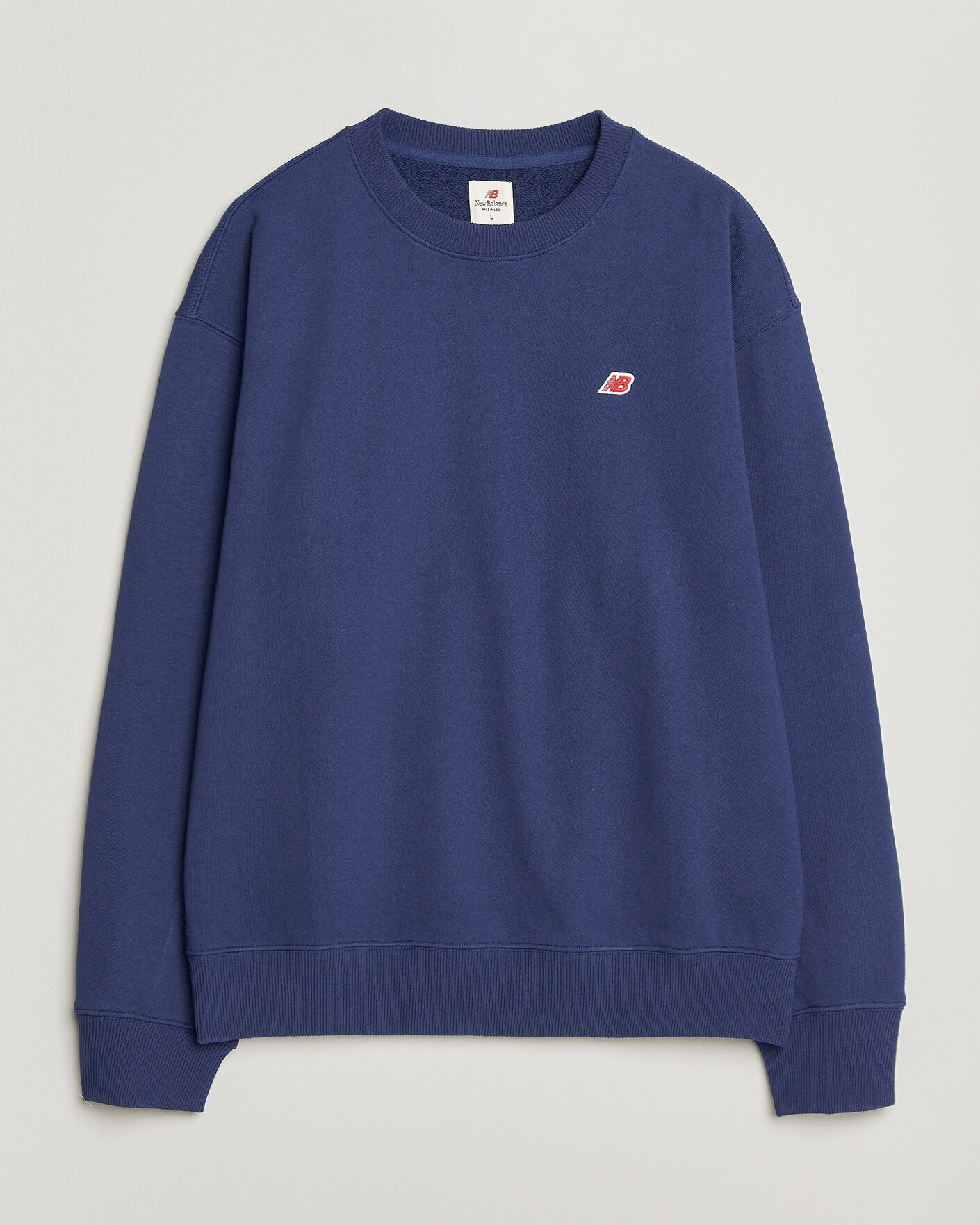 Herre | Trøjer | New Balance Made In US & UK | New Balance Made in Made In USA Core Sweatshirt Blue Oyster