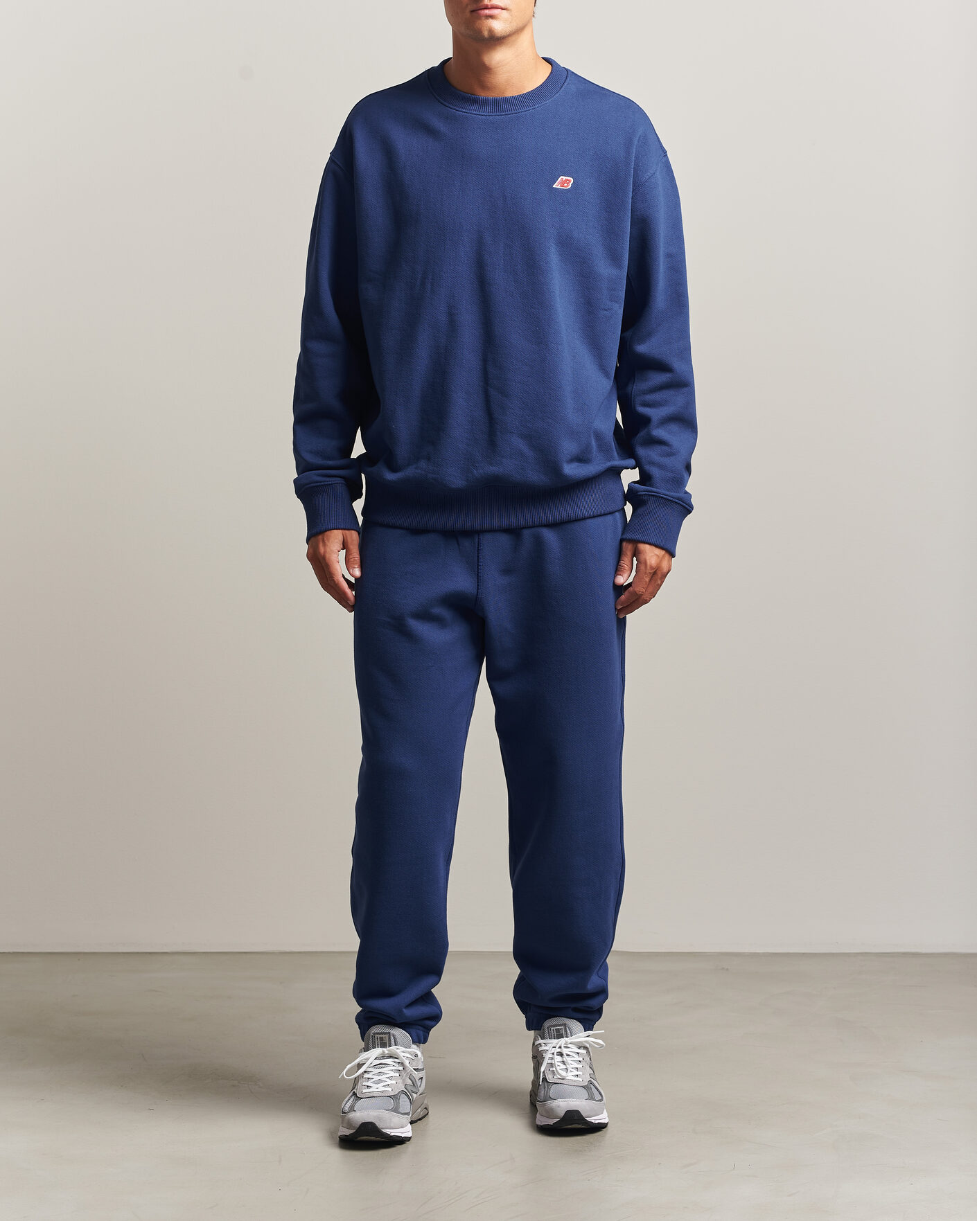 Herre | Trøjer | New Balance Made In US & UK | New Balance Made in Made In USA Core Sweatshirt Blue Oyster