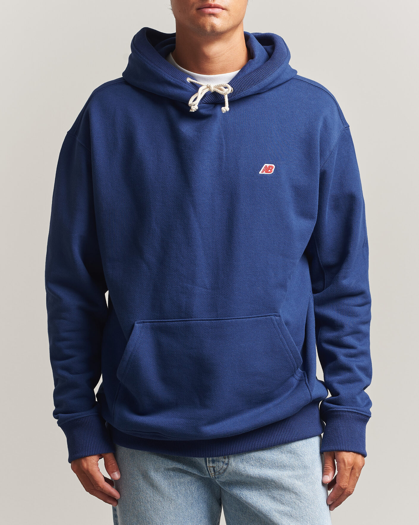 Herre | Trøjer | New Balance Made In US & UK | New Balance Made in Made In USA Core Hoodie Blue Oyster