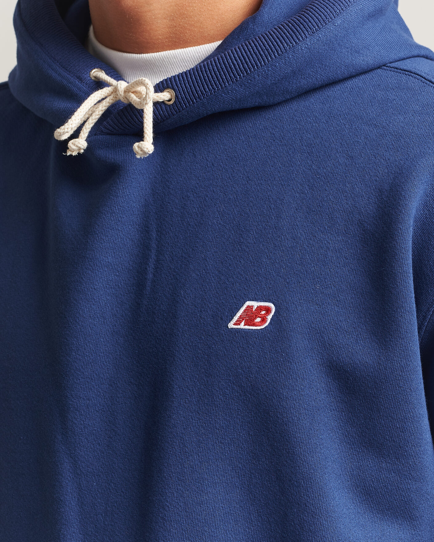 Herre | Trøjer | New Balance Made In US & UK | New Balance Made in Made In USA Core Hoodie Blue Oyster