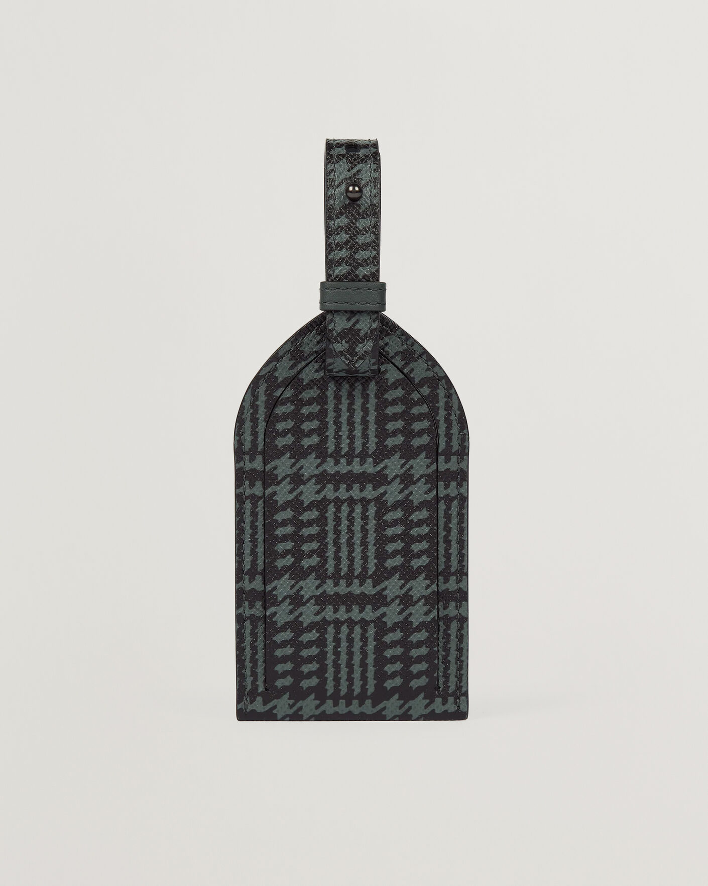 Herre | Til hjemmet | Smythson | Panama Tweed Luggage Tag Slate Green