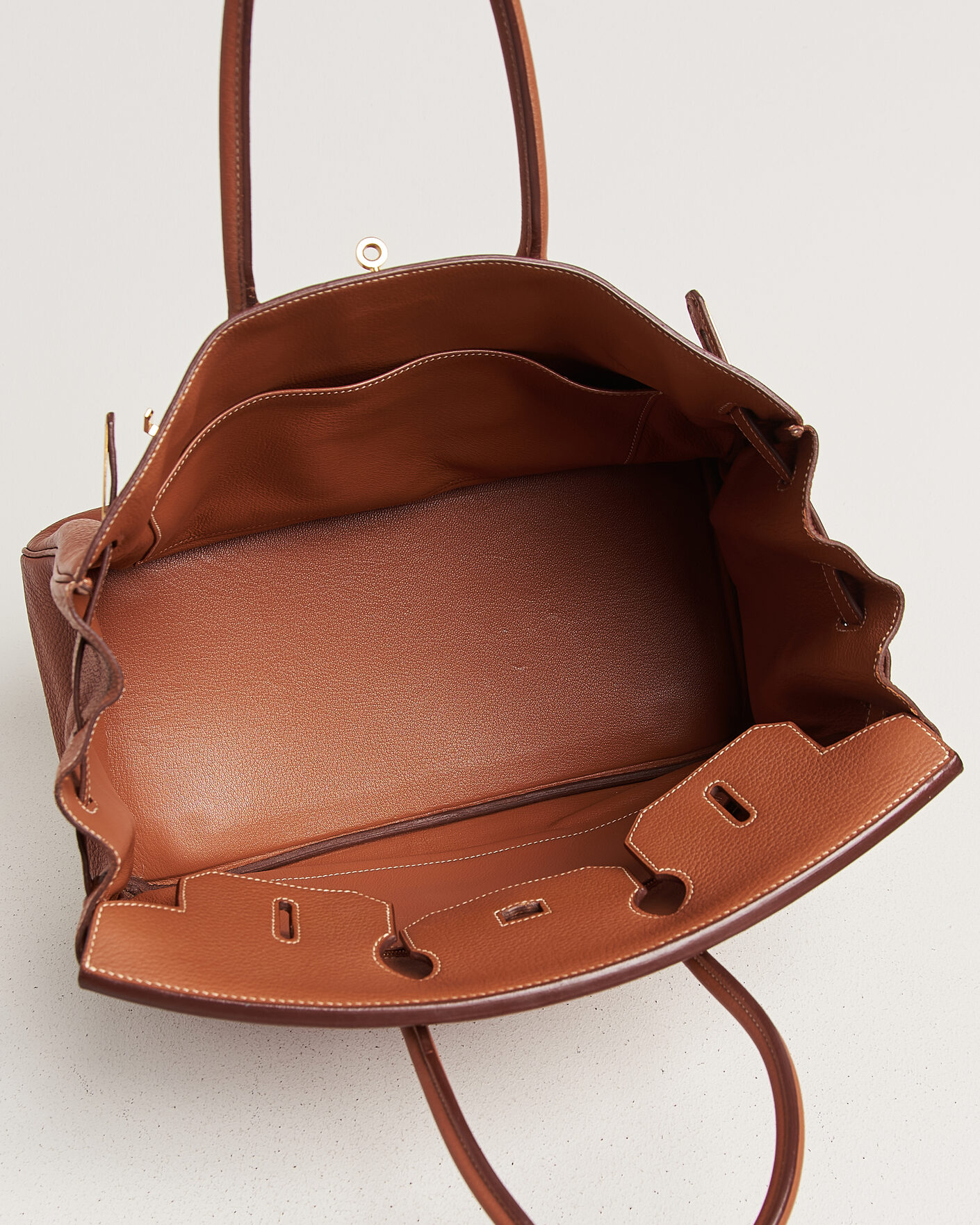 Herre | Pre-Owned & Vintage Bags | Hermès Pre-Owned | Birkin 35 Togo Leather Cognac Brown