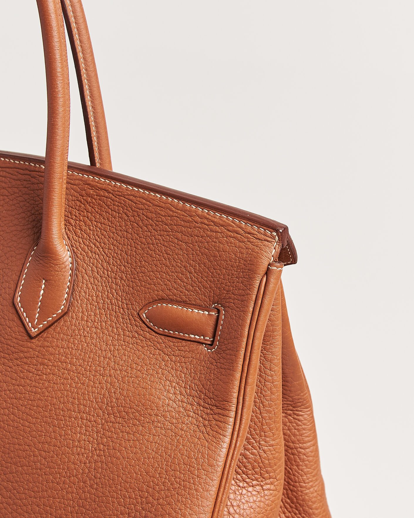 Herre | Pre-Owned & Vintage Bags | Hermès Pre-Owned | Birkin 35 Togo Leather Cognac Brown
