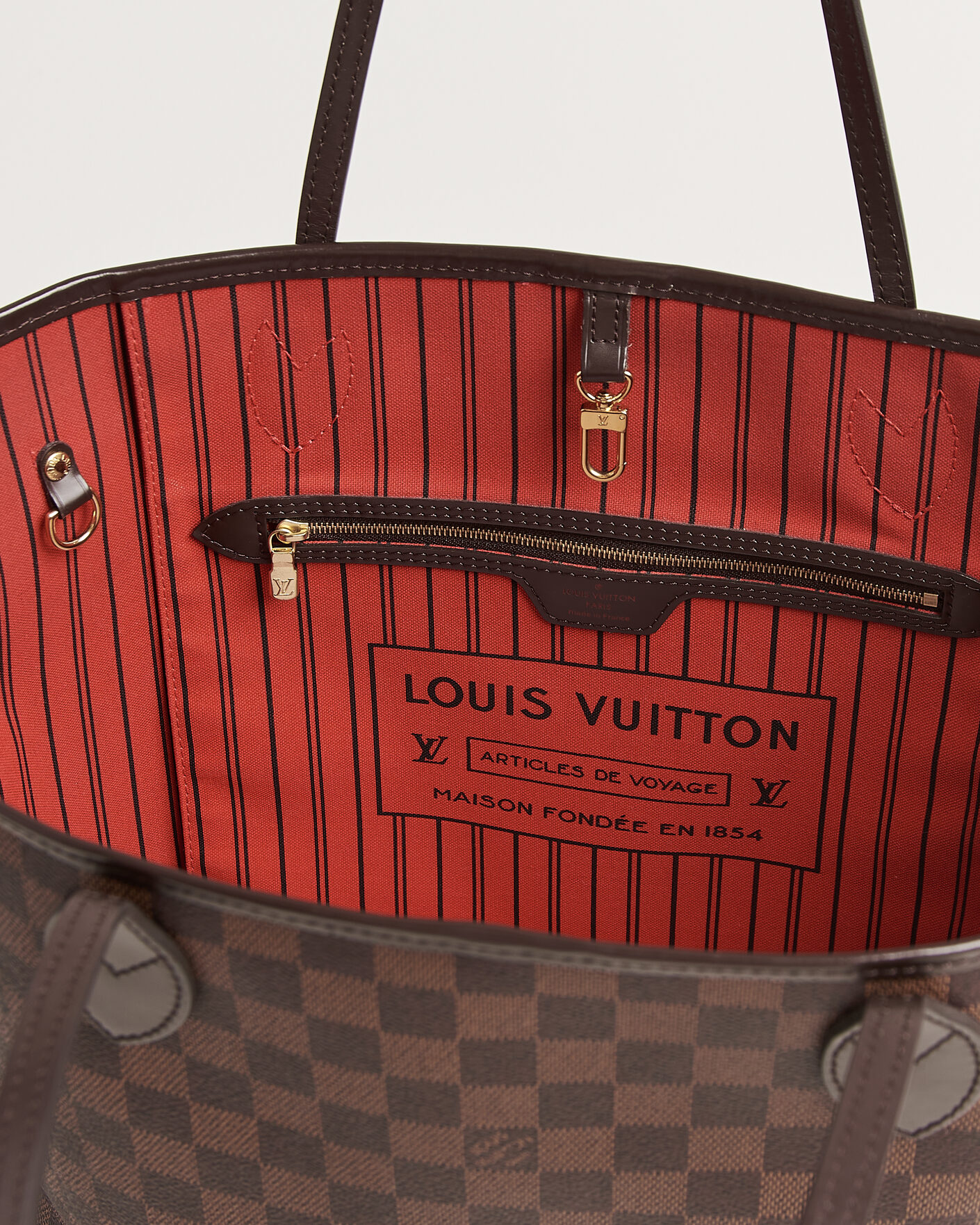 Herre | Pre-Owned & Vintage Bags | Louis Vuitton Pre-Owned | Neverfull MM Damier Ebene