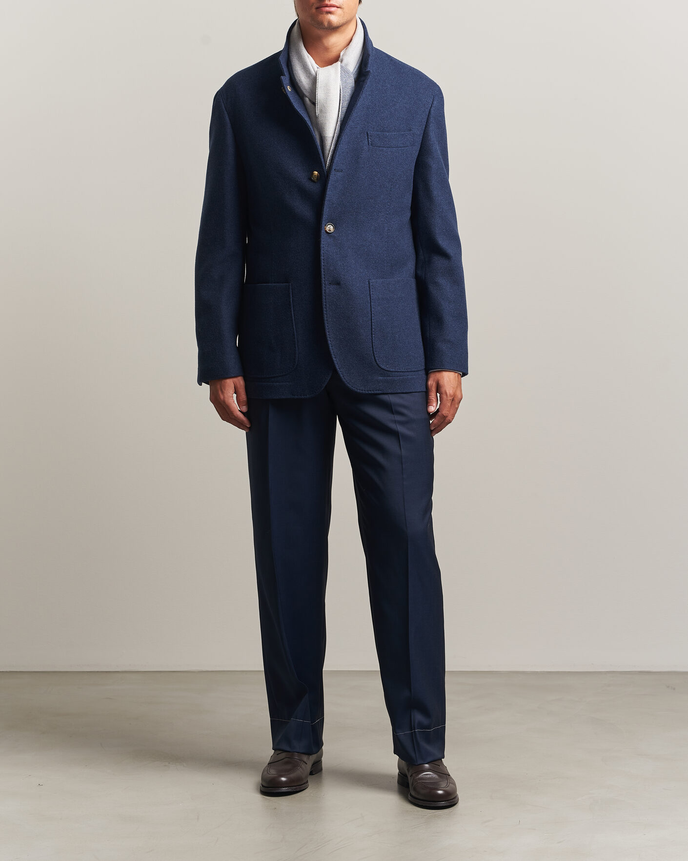 Herre | Jakker | Brunello Cucinelli | Cashmere City Jacket Navy