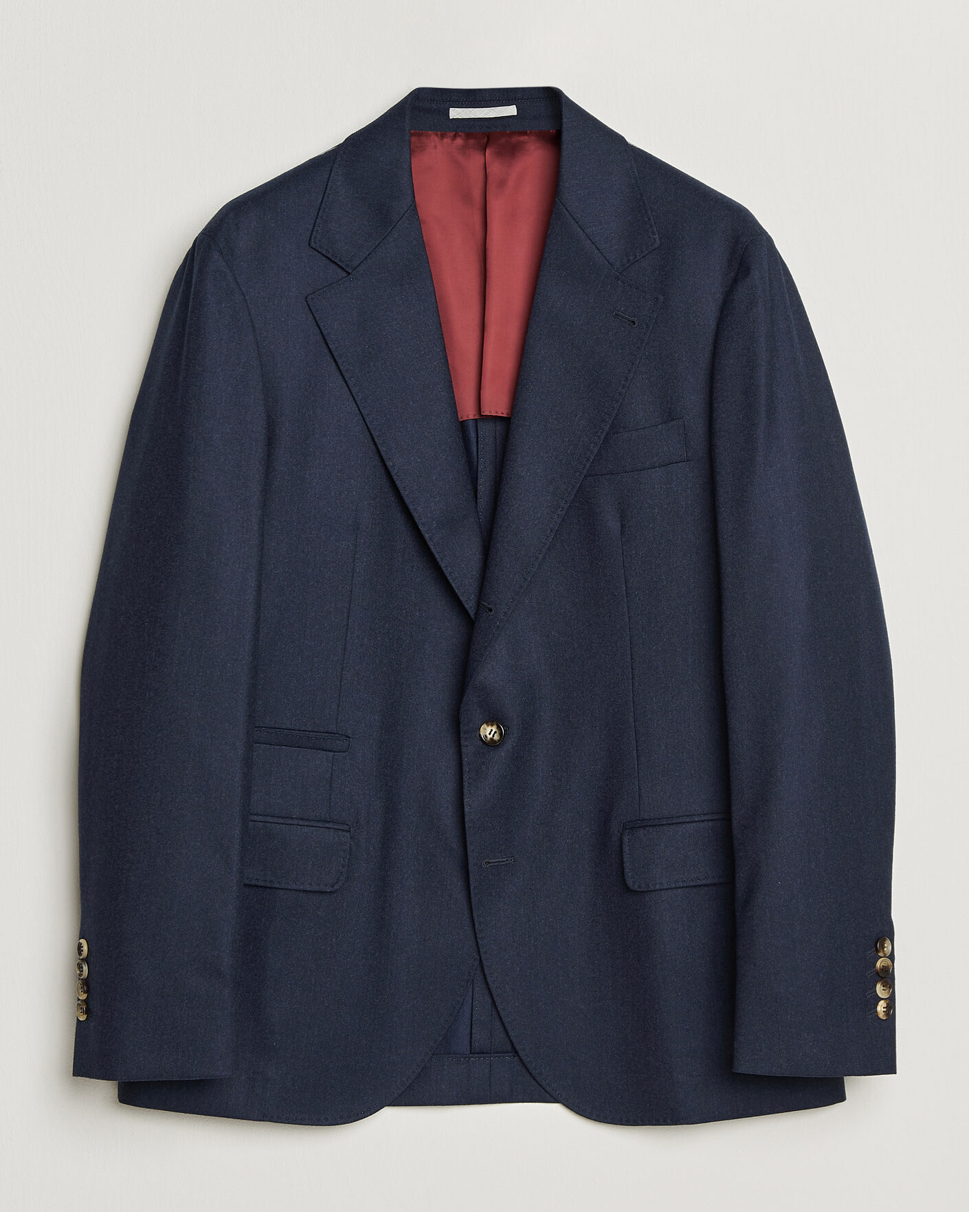 Herre | Blazere & jakker | Brunello Cucinelli | Wool Flannel Blazzer Navy