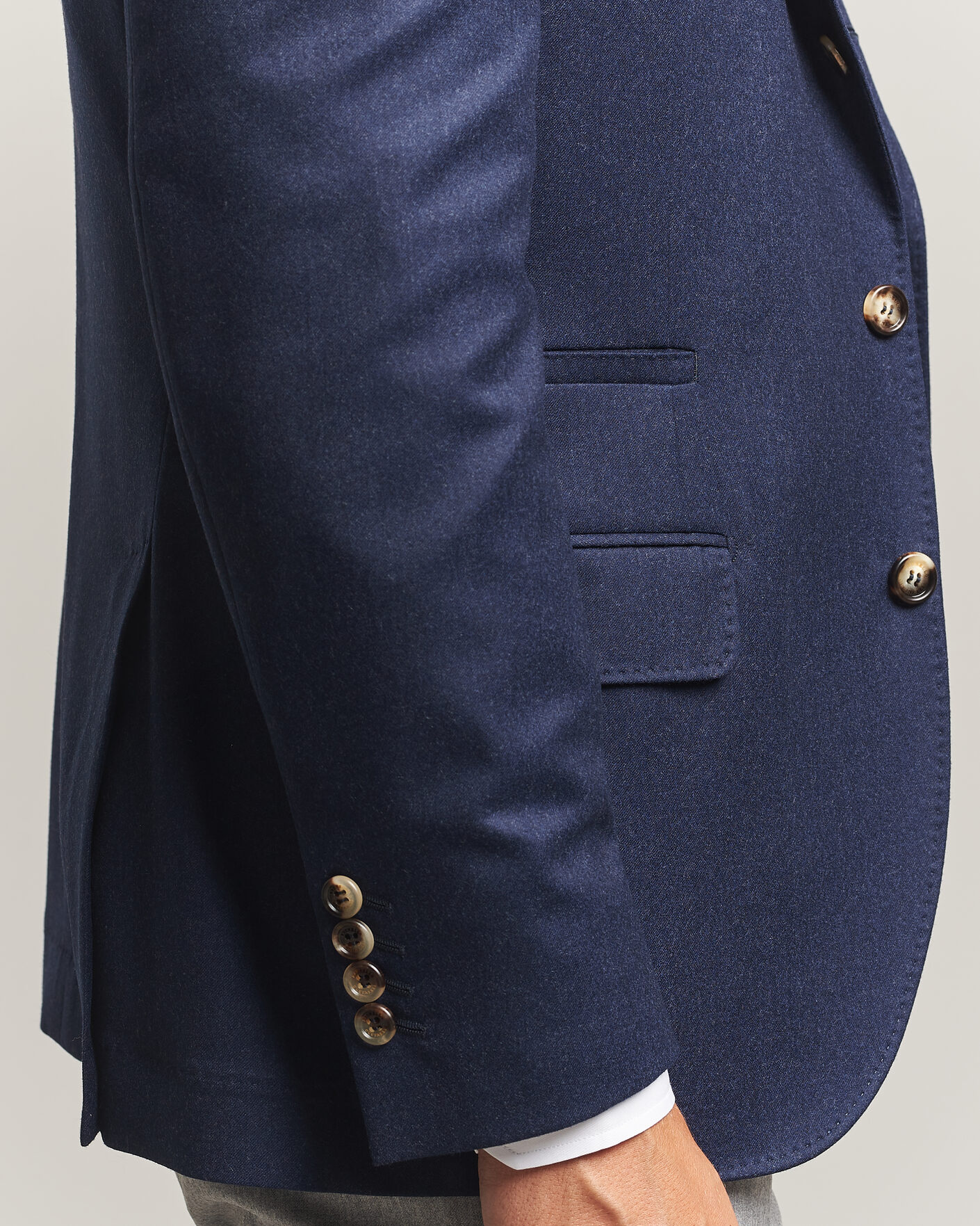 Herre | Blazere & jakker | Brunello Cucinelli | Wool Flannel Blazzer Navy
