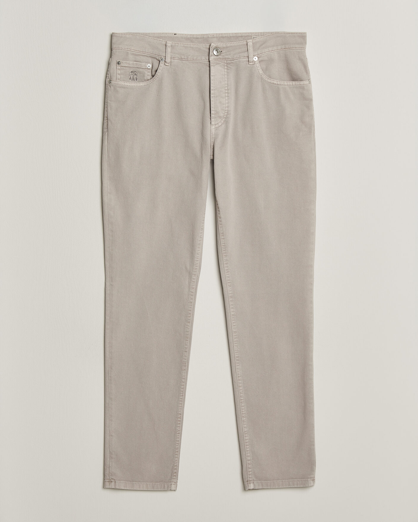 Herre | Bukser | Brunello Cucinelli | Slim Fit Bull Denim Pants Beige