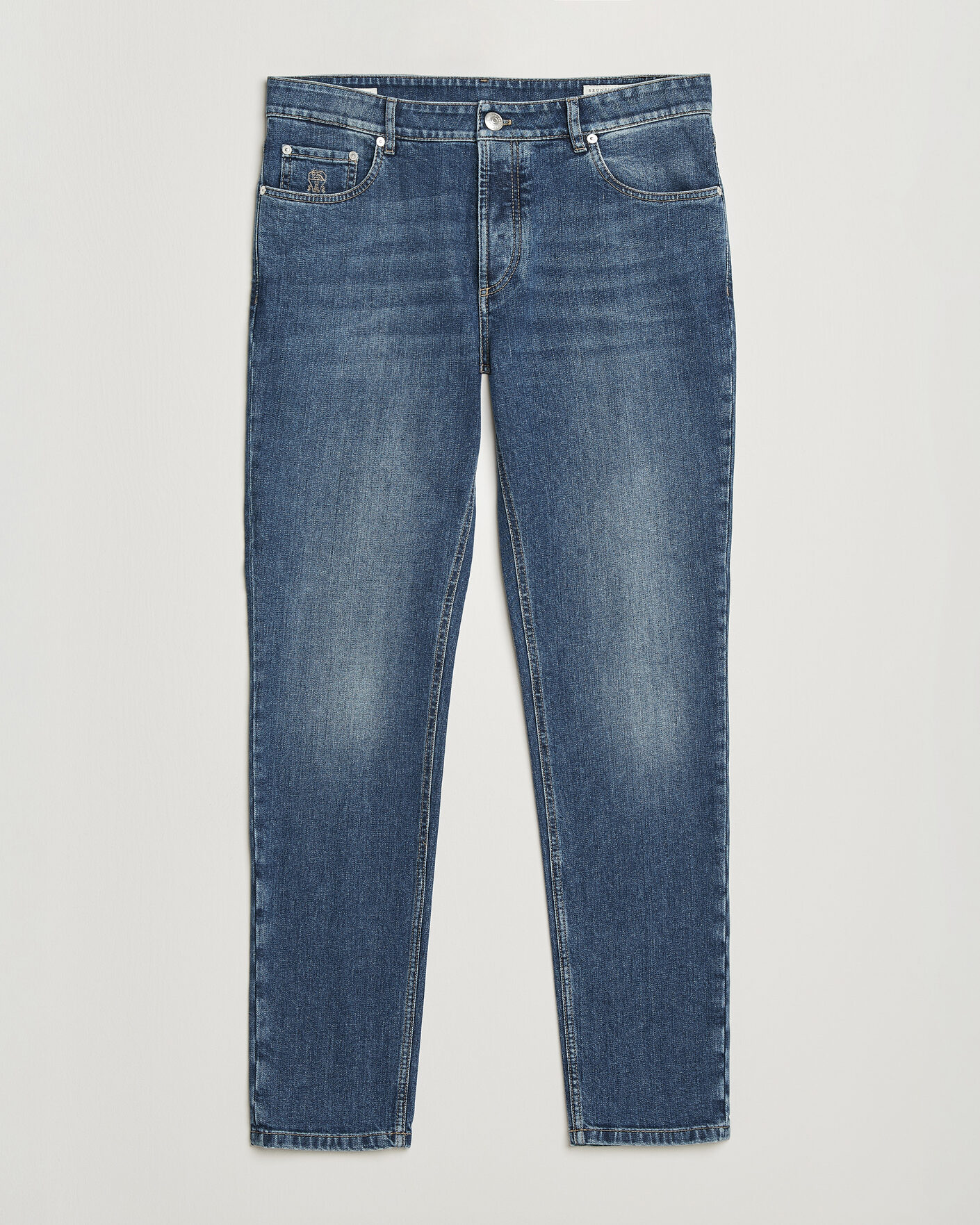 Herre | Bukser | Brunello Cucinelli | Traditional Fit Jeans Medium Wash