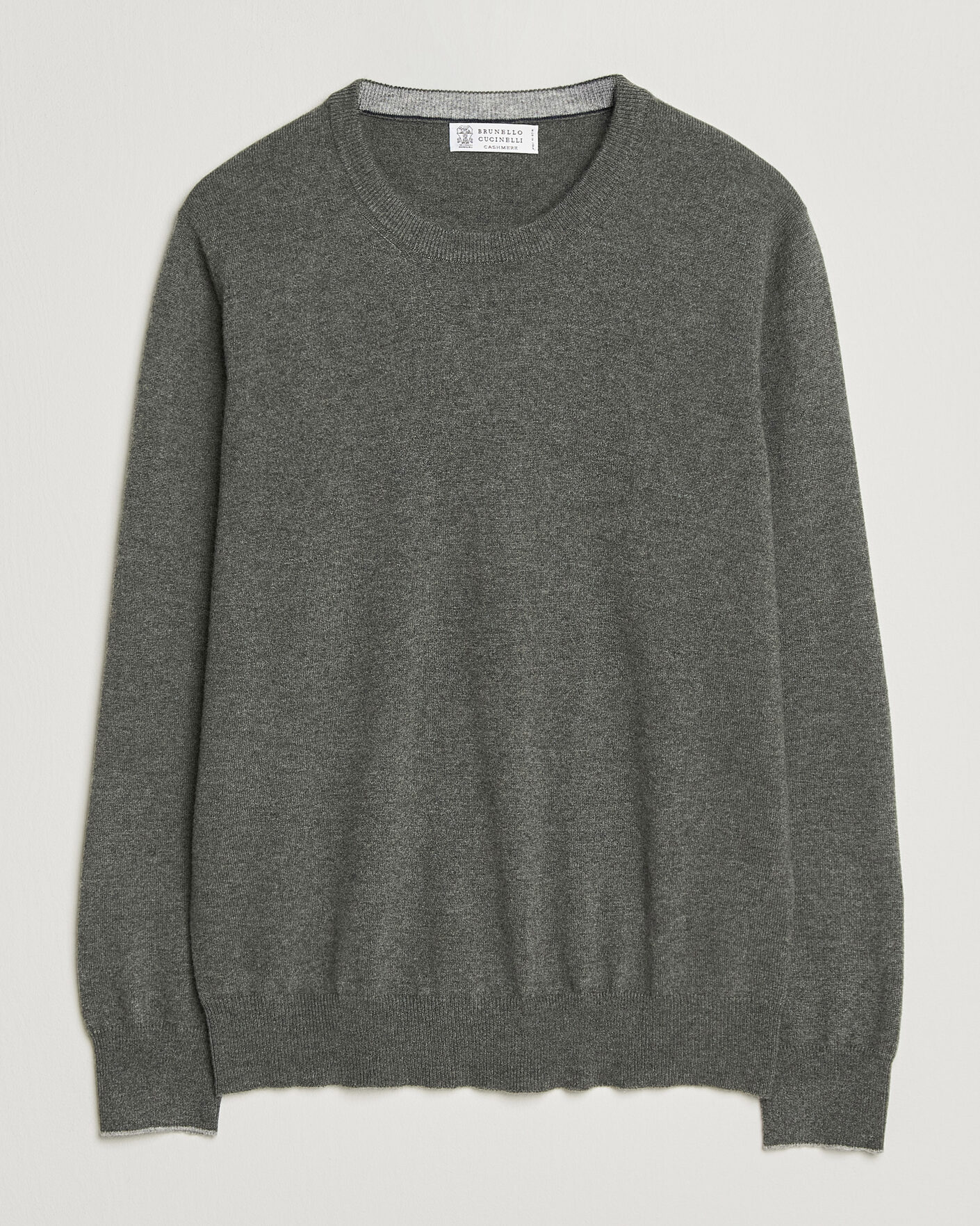 Herre | Trøjer | Brunello Cucinelli | 2 Ply Cashmere Pullover Forest Green