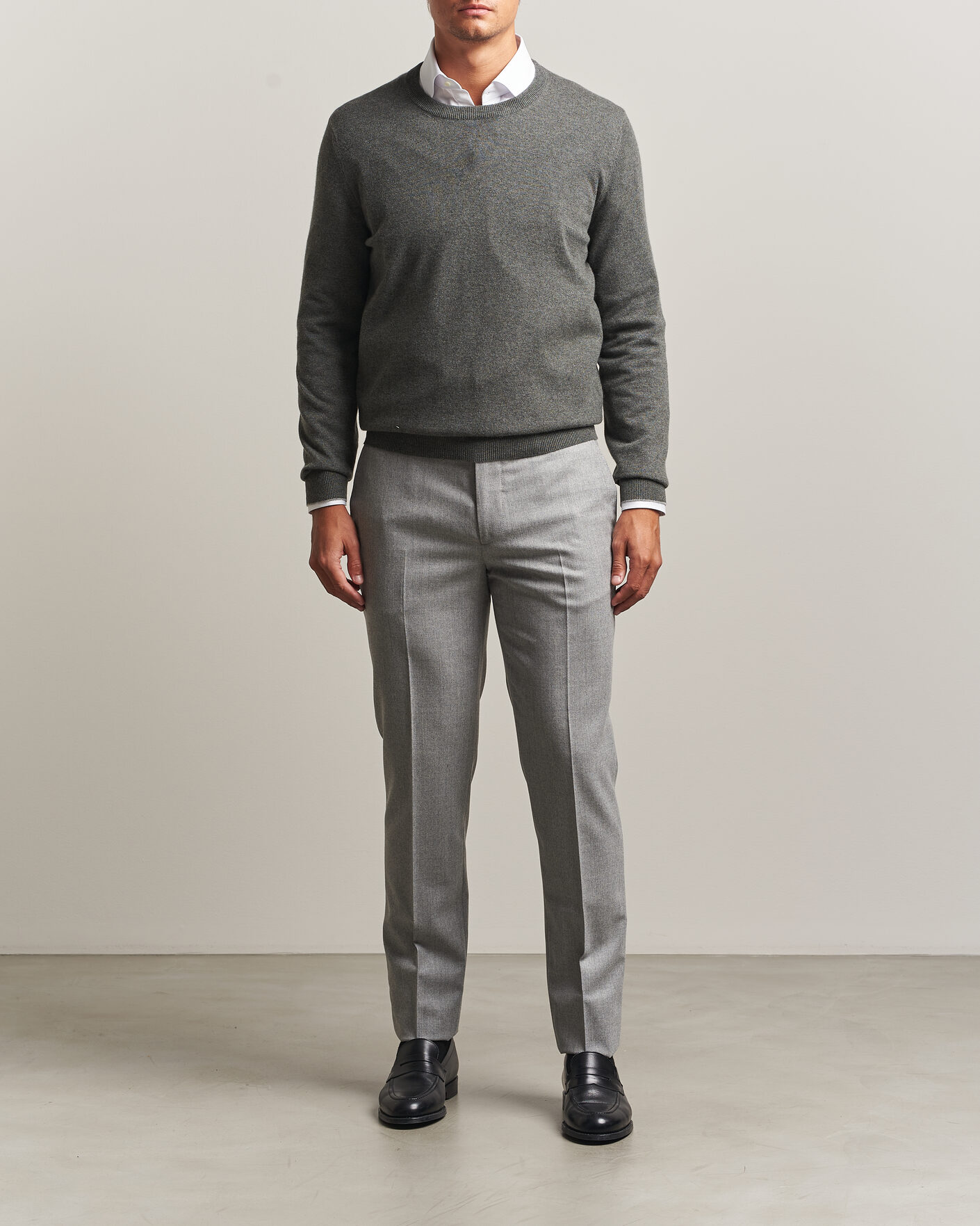 Herre | Trøjer | Brunello Cucinelli | 2 Ply Cashmere Pullover Forest Green