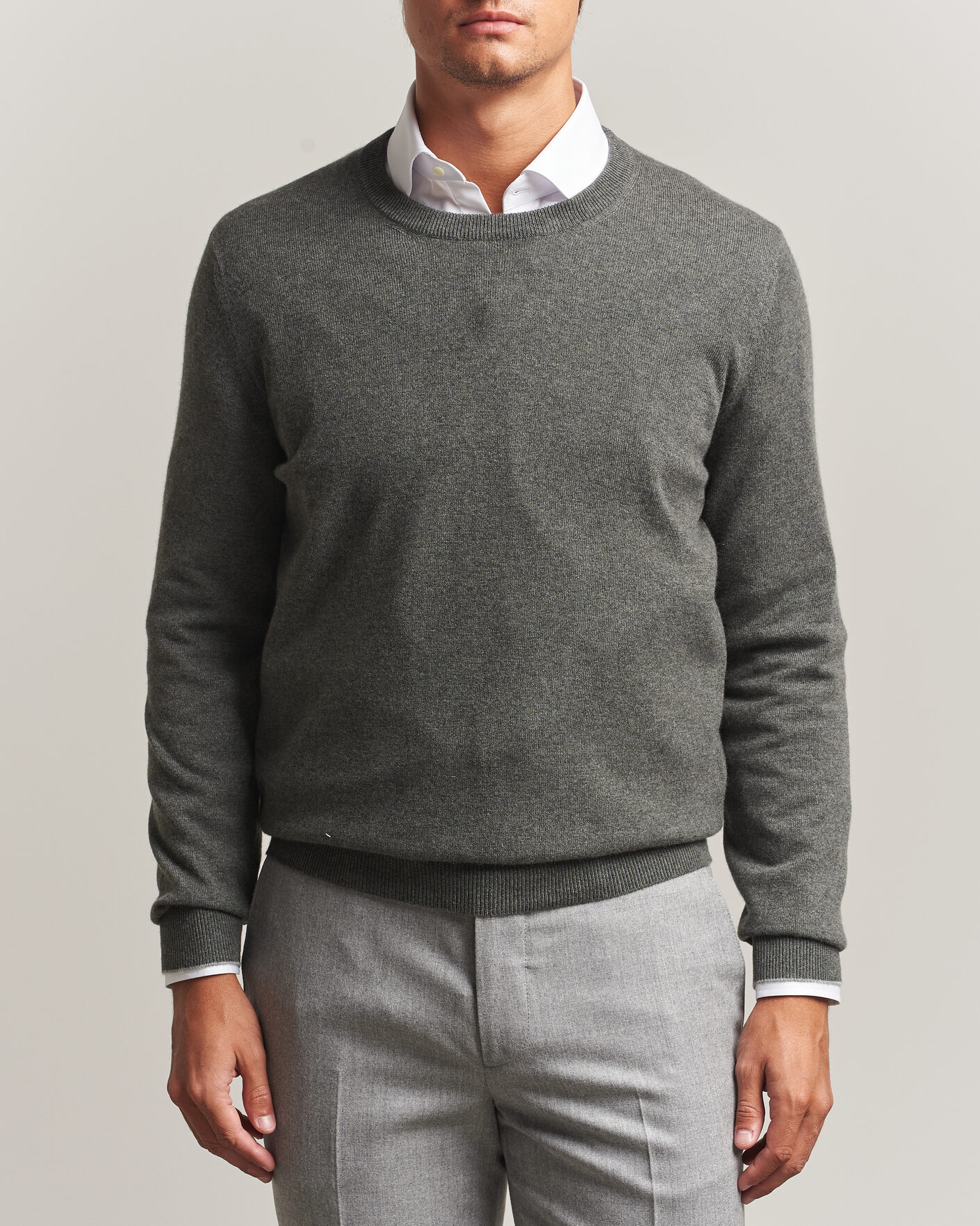 Herre | Trøjer | Brunello Cucinelli | 2 Ply Cashmere Pullover Forest Green
