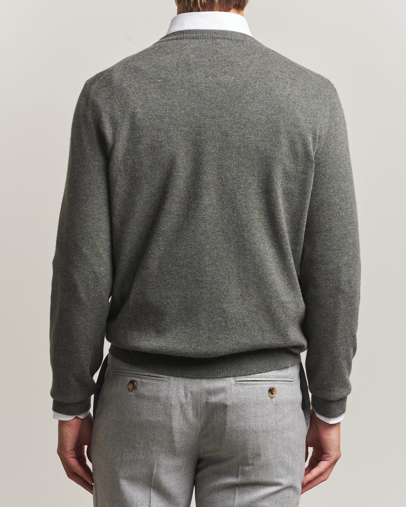 Herre | Trøjer | Brunello Cucinelli | 2 Ply Cashmere Pullover Forest Green