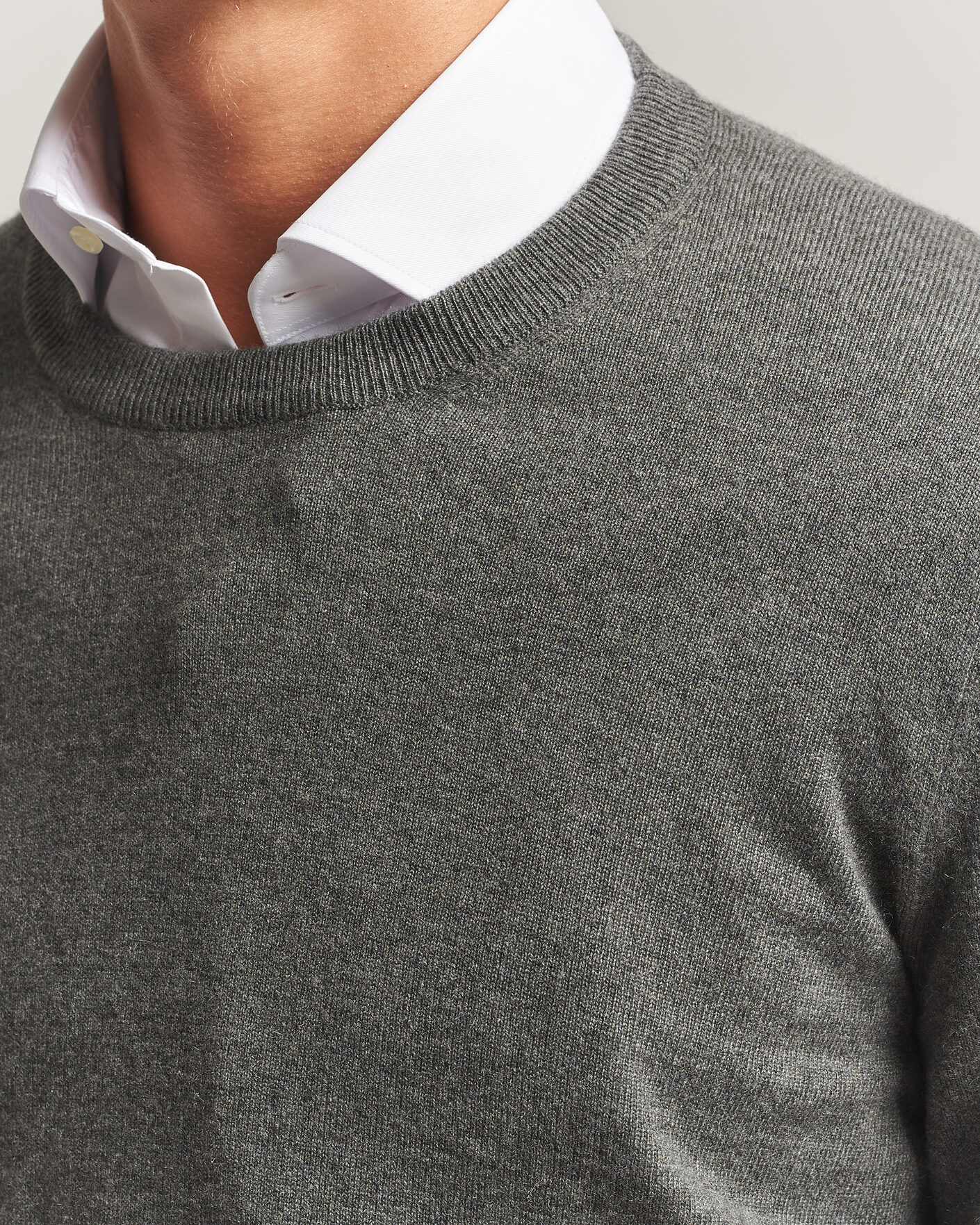 Herre | Trøjer | Brunello Cucinelli | 2 Ply Cashmere Pullover Forest Green