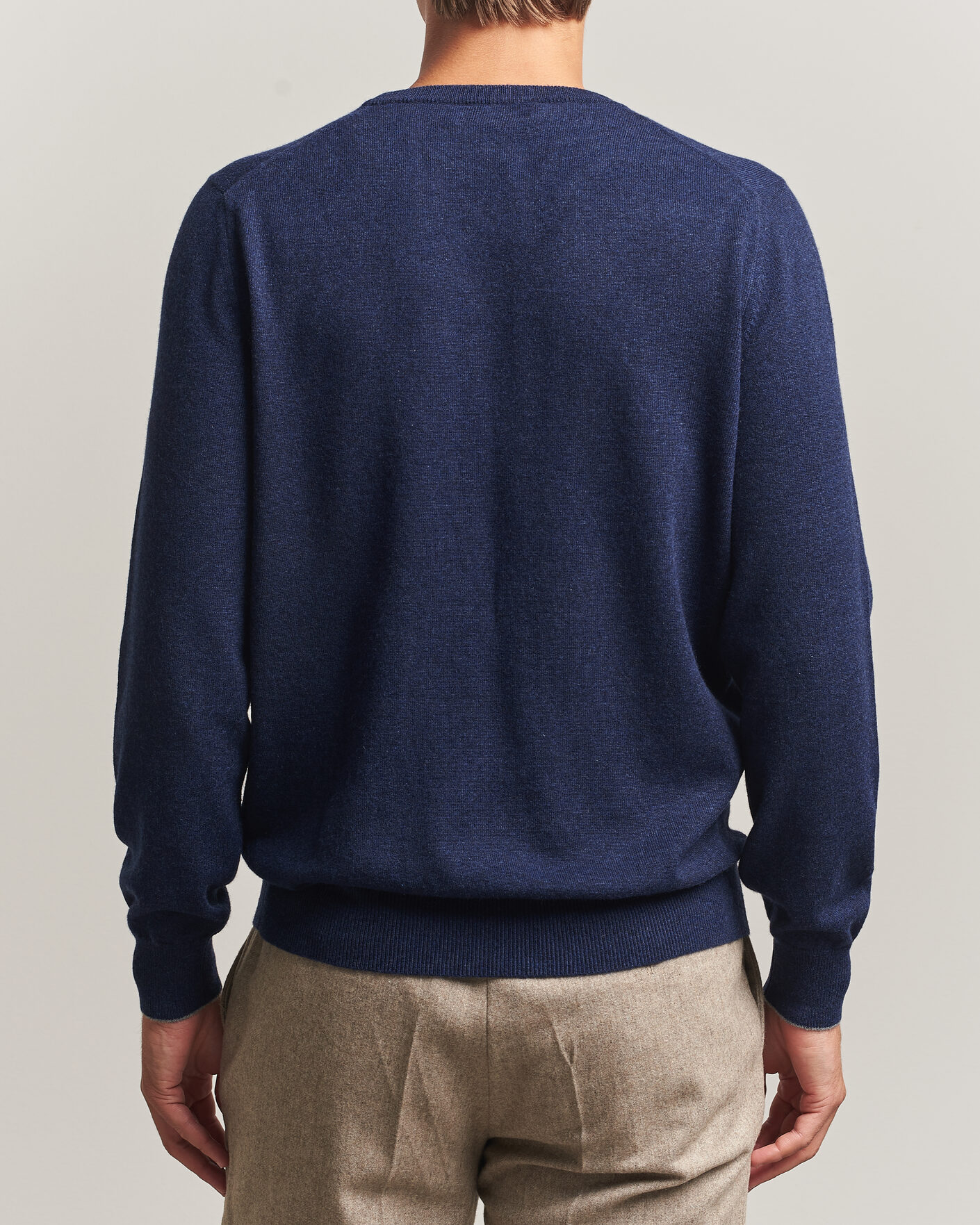 Herre | Trøjer | Brunello Cucinelli | 2 Ply Cashmere Pullover Marine