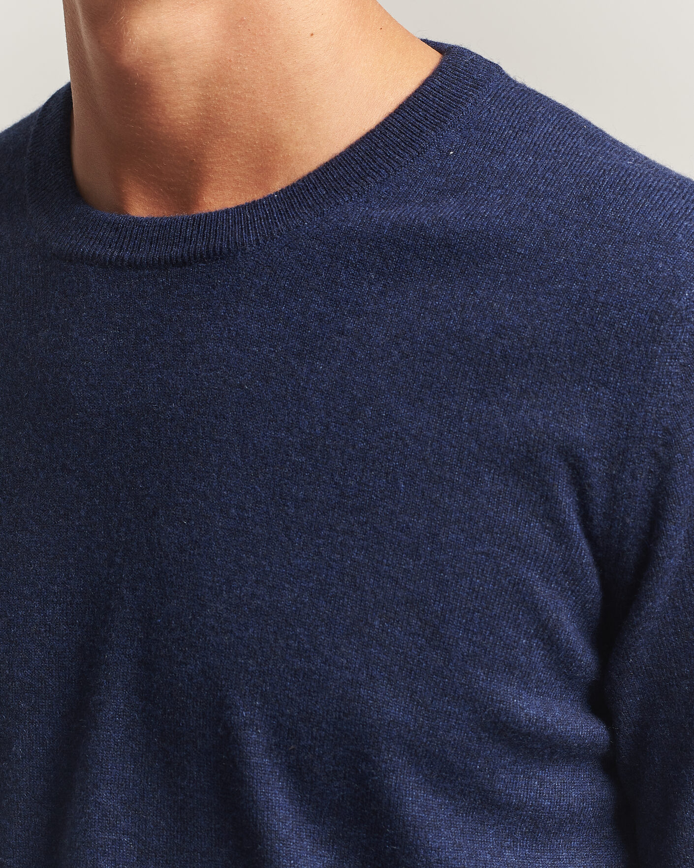 Herre | Trøjer | Brunello Cucinelli | 2 Ply Cashmere Pullover Marine