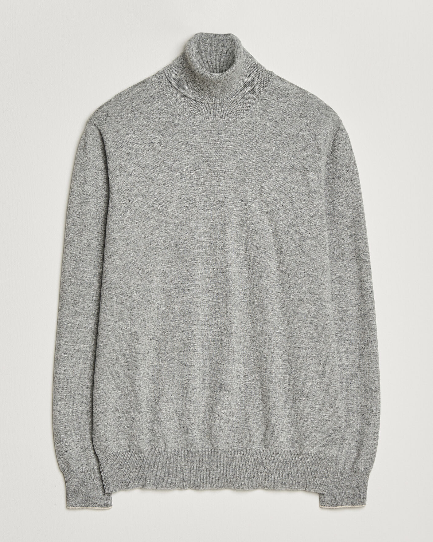 Herre | Trøjer | Brunello Cucinelli | 2 Ply Cashmere Rollneck Grey Melange