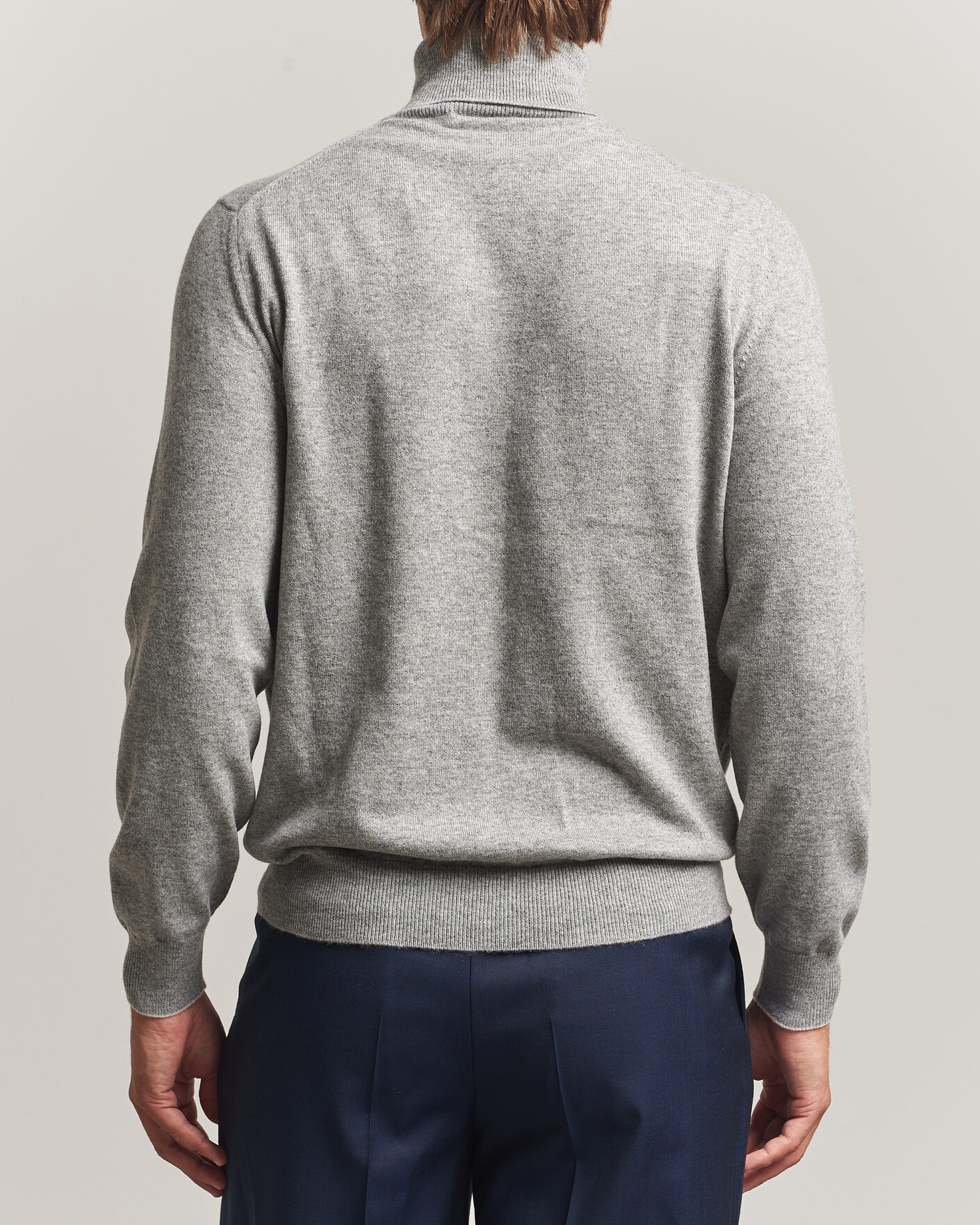 Herre | Trøjer | Brunello Cucinelli | 2 Ply Cashmere Rollneck Grey Melange