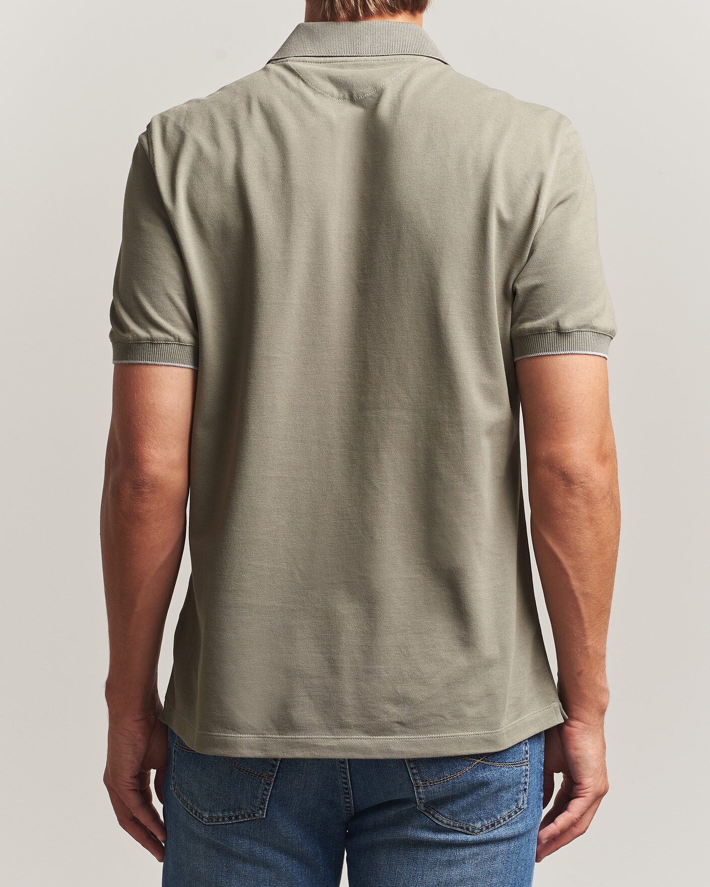 Herre | Polotrøjer | Brunello Cucinelli | Short Sleeve Logo Polo Olive