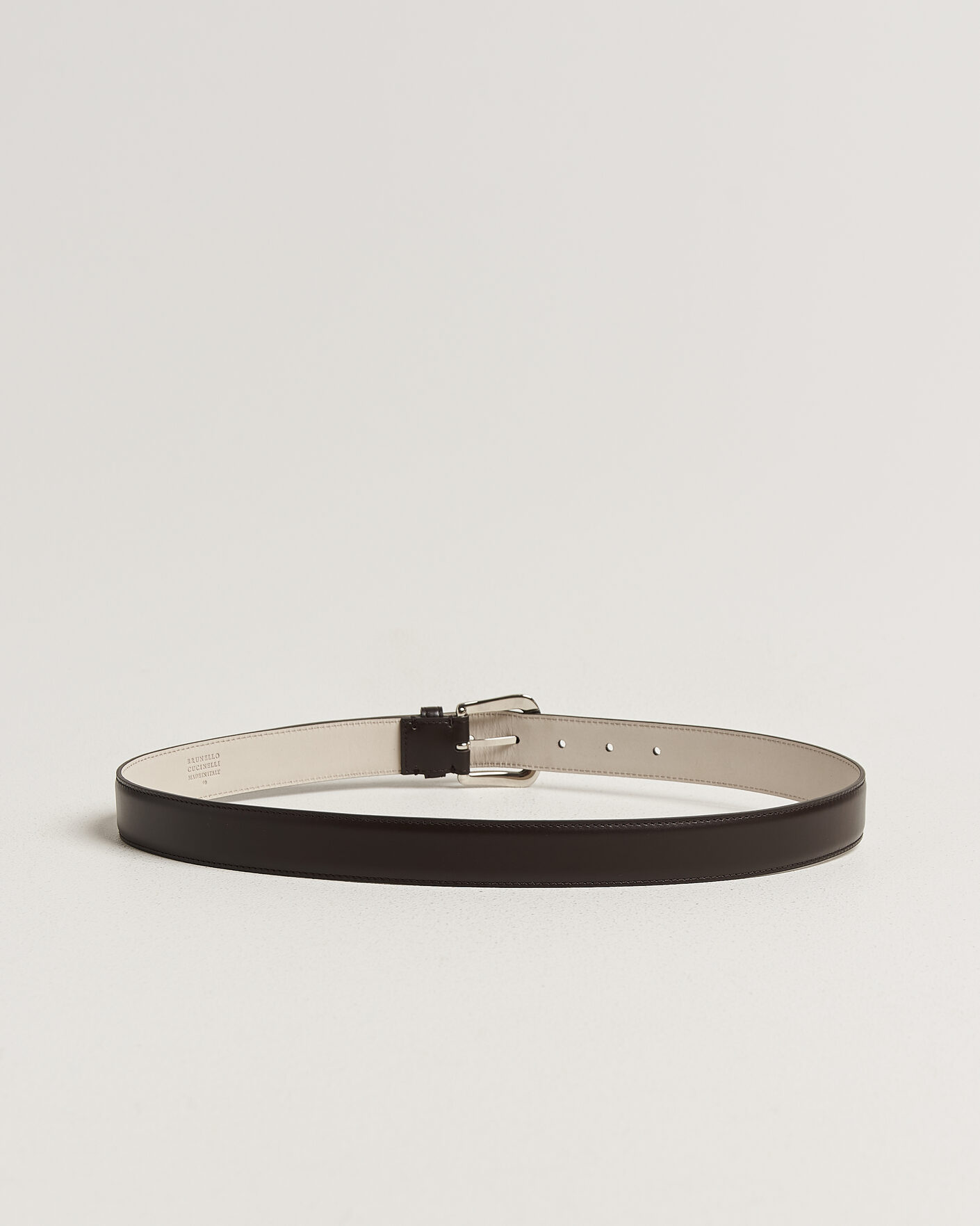 Herre | Bælter | Brunello Cucinelli | Calf Leather Belt Dark Brown