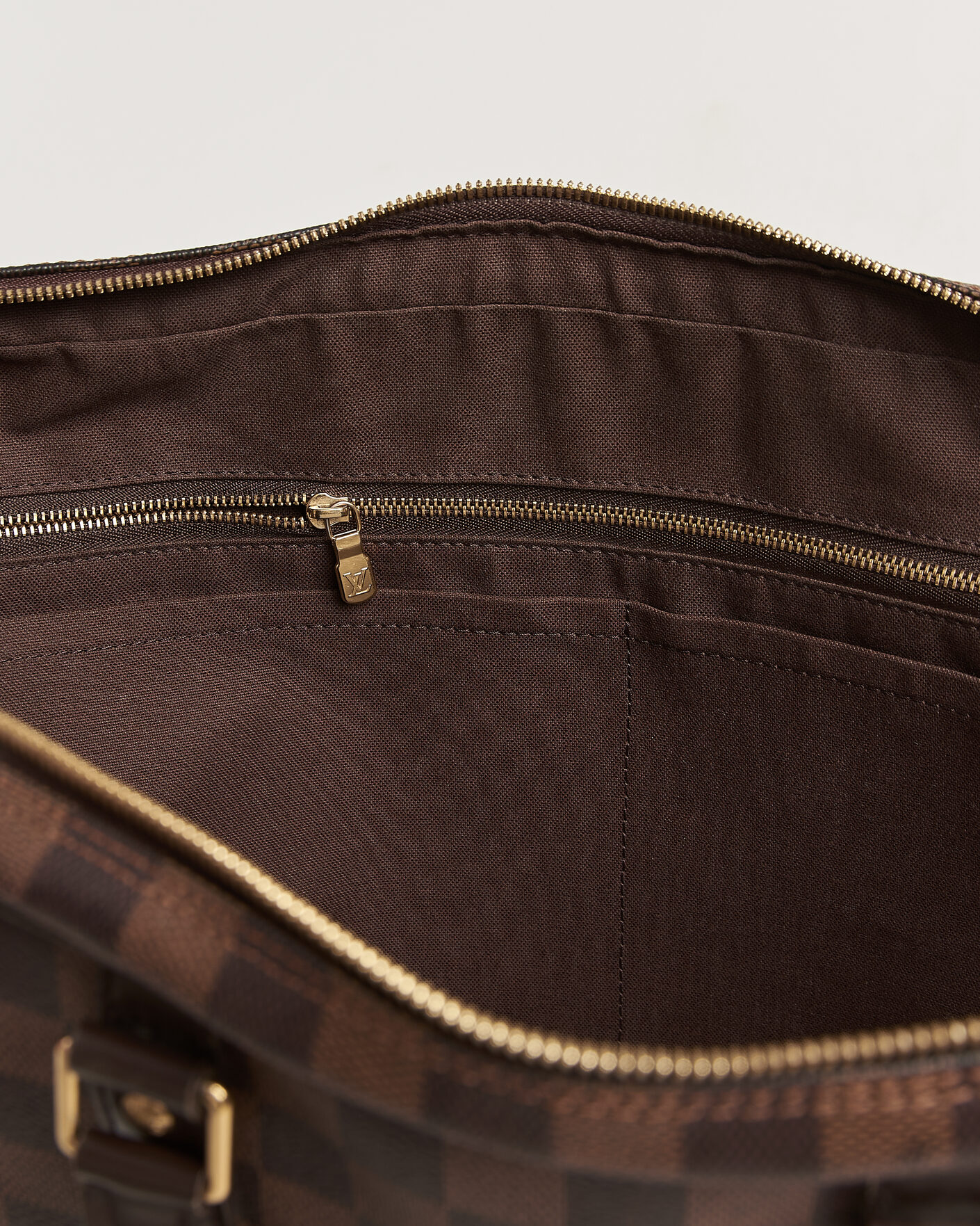 Herre | Pre-Owned & Vintage Bags | Louis Vuitton Pre-Owned | Porte Documents Voyage Damier Ebene
