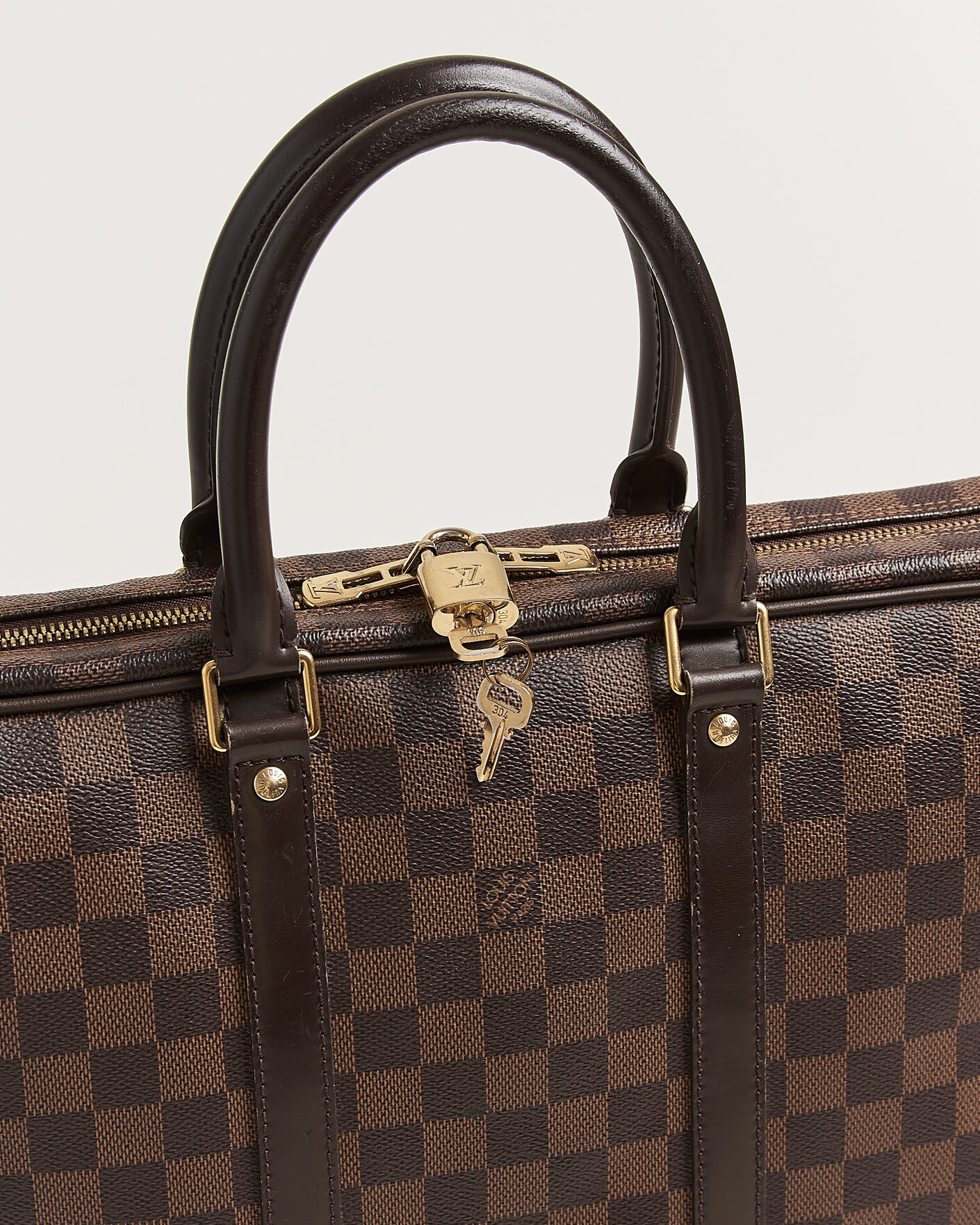 Herre | Pre-Owned & Vintage Bags | Louis Vuitton Pre-Owned | Porte Documents Voyage Damier Ebene