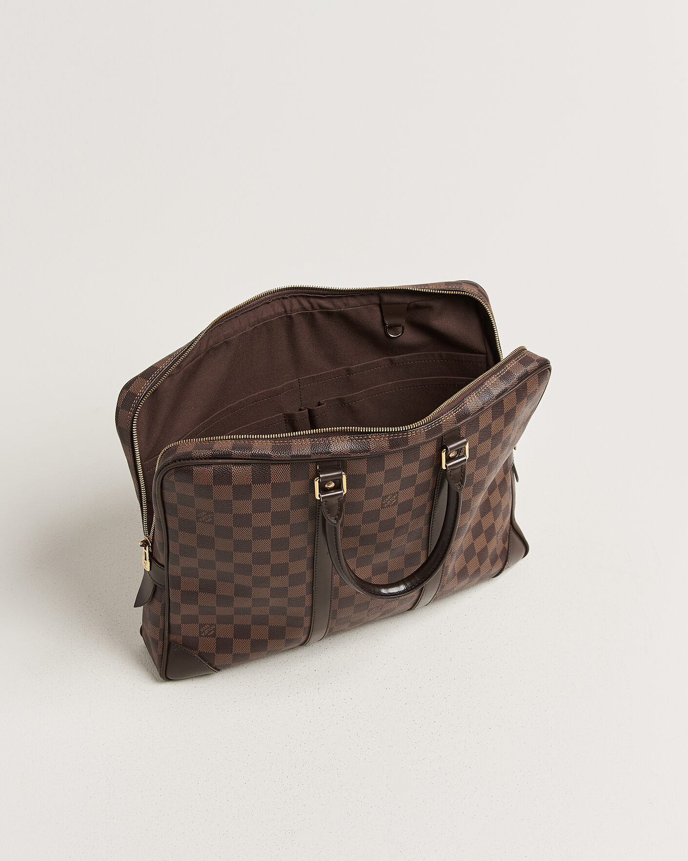 Herre | Pre-Owned & Vintage Bags | Louis Vuitton Pre-Owned | Porte Documents Voyage Damier Ebene